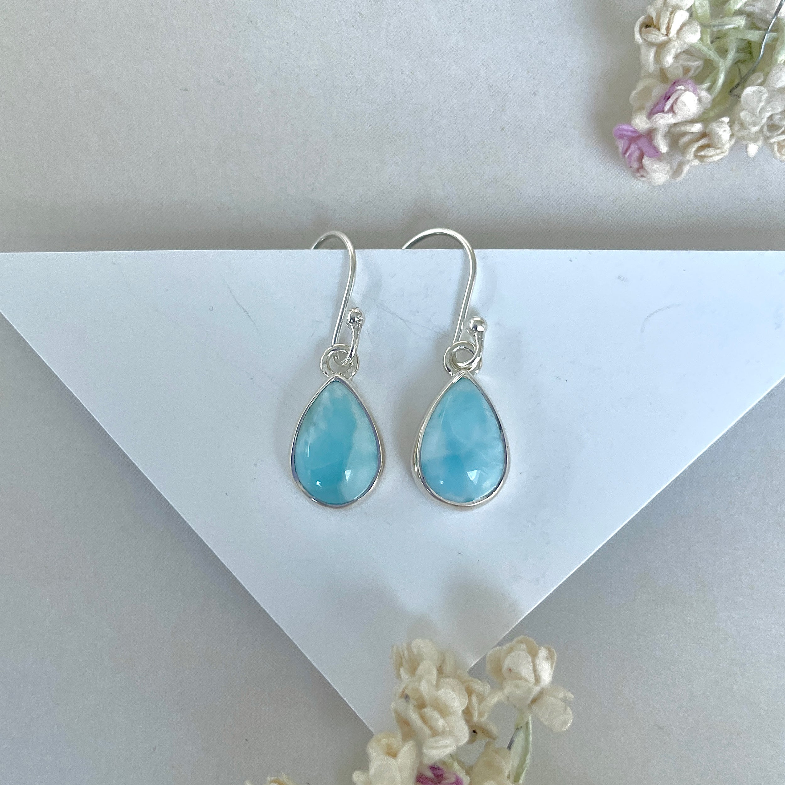 Larimar Earring-(LAR-E-3607.)