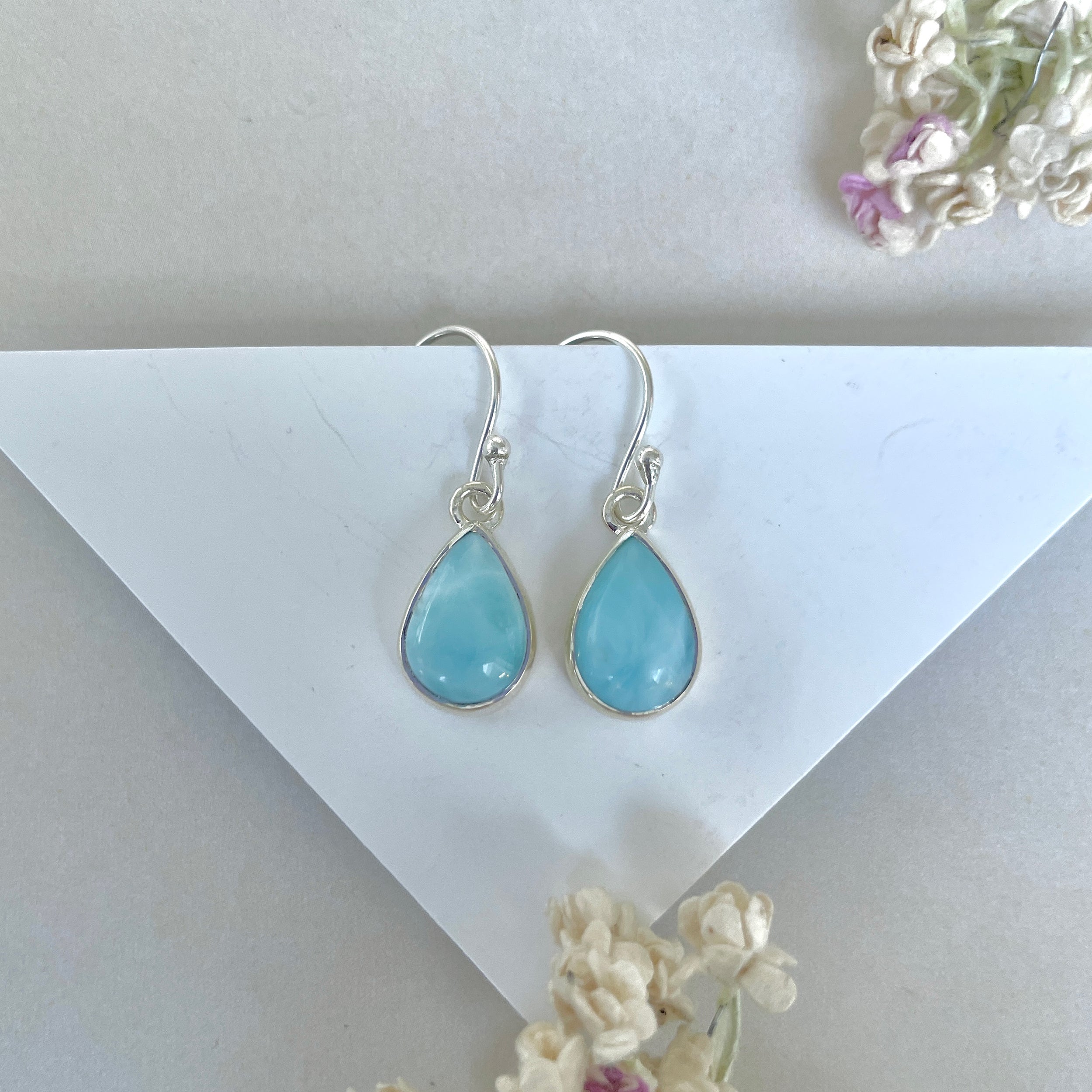 Larimar Earring-(LAR-E-3608.)