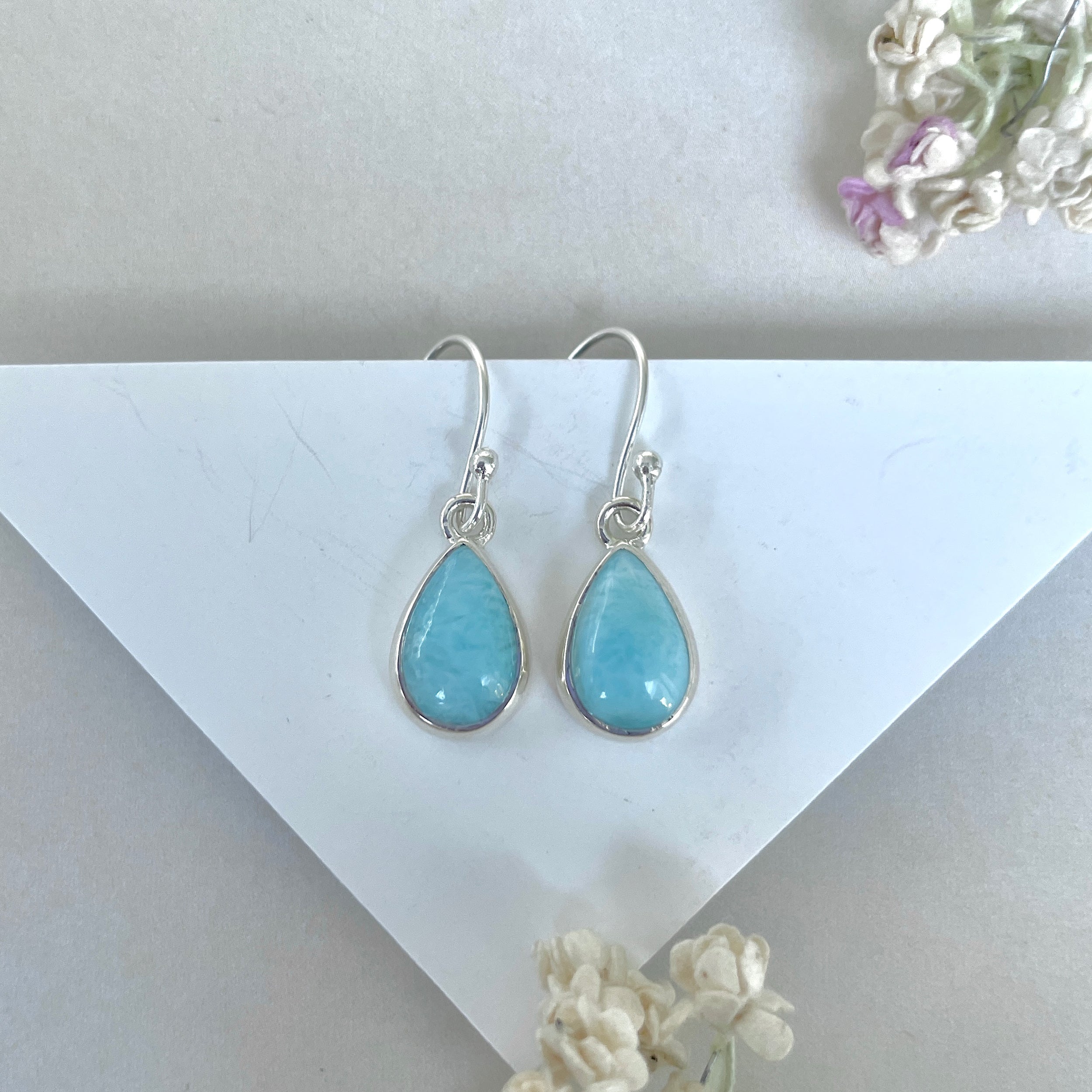 Larimar Earring-(LAR-E-3609.)
