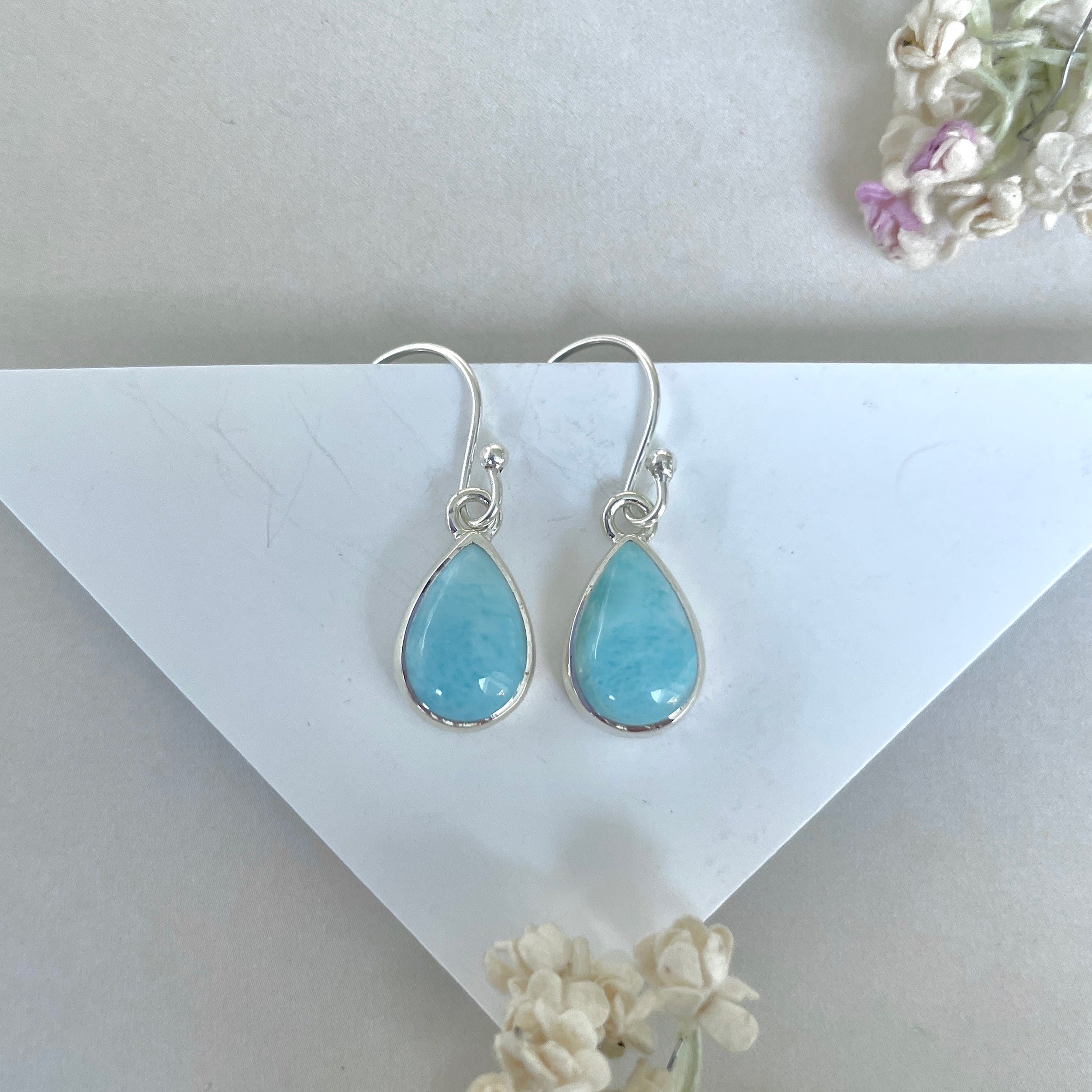Larimar Earring-(LAR-E-3612.)