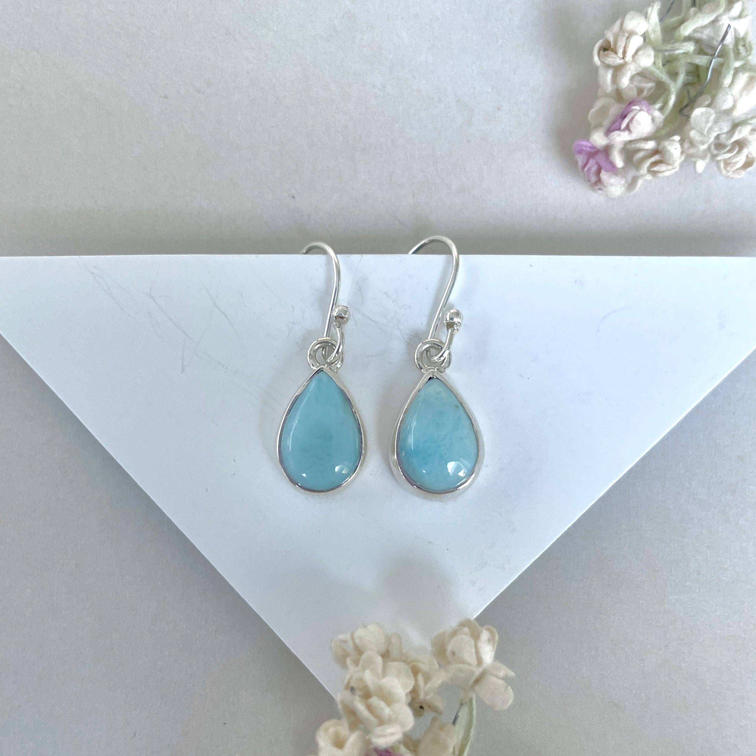 Larimar Earring-(LAR-E-3614.)
