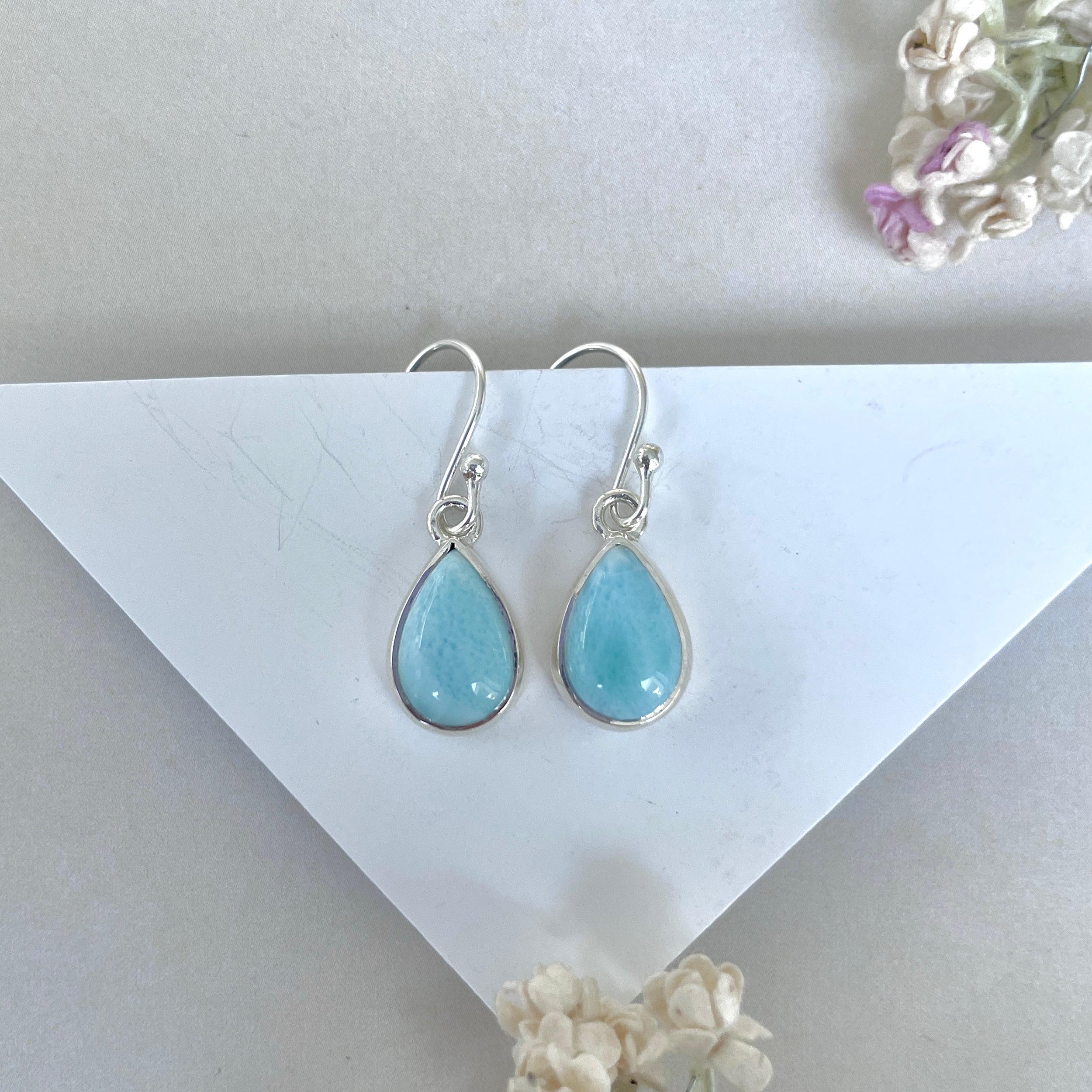 Larimar Earring-(LAR-E-3616.)