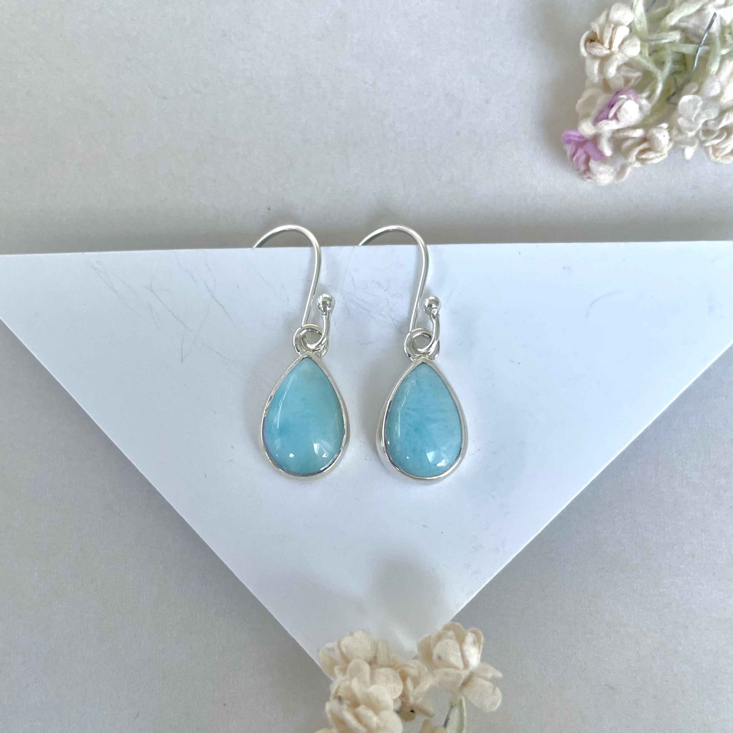 Larimar Earring-(LAR-E-3618.)