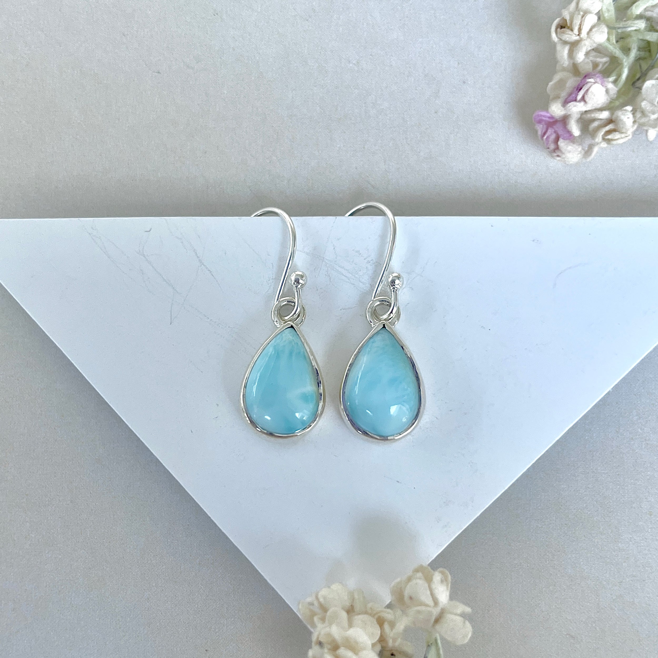 Larimar Earring-(LAR-E-3623.)