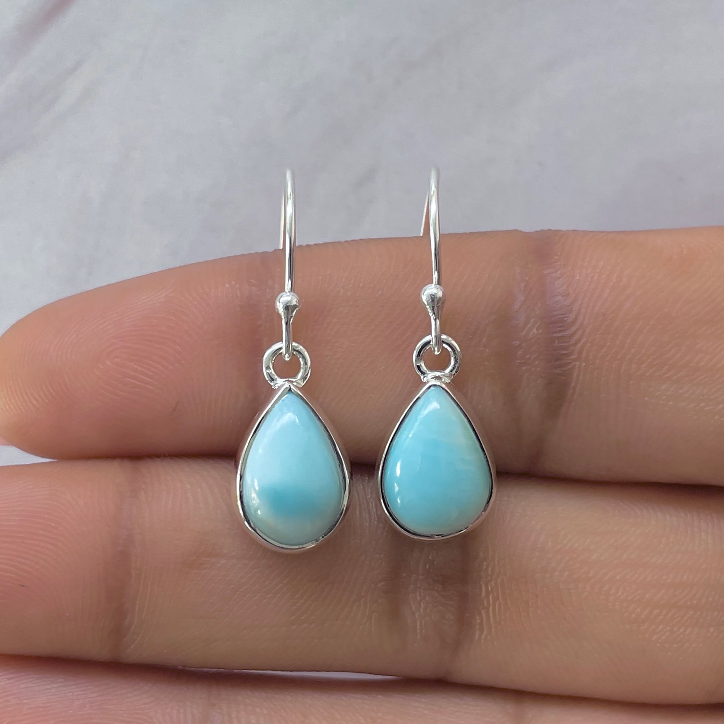 Larimar Earring-(LAR-E-3626.)