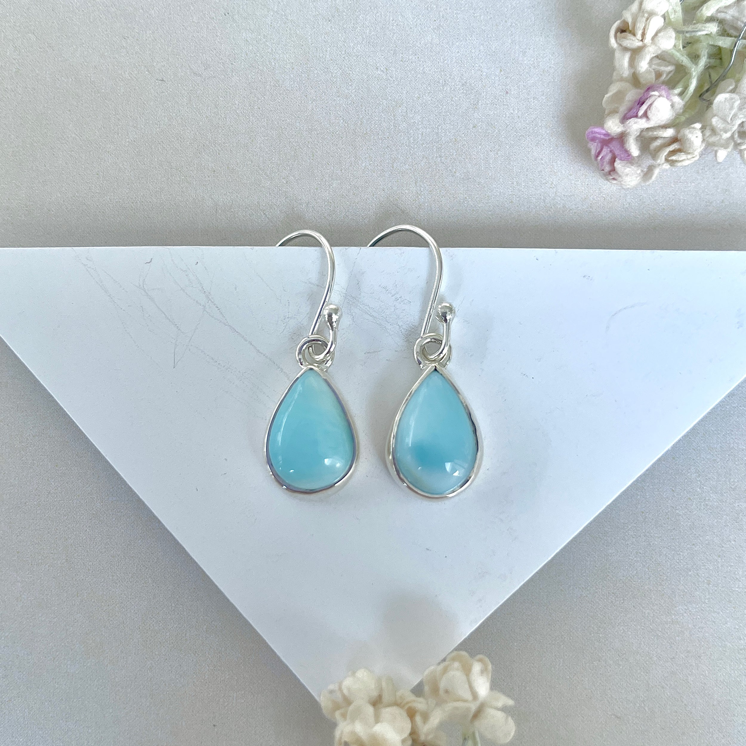 Larimar Earring-(LAR-E-3626.)