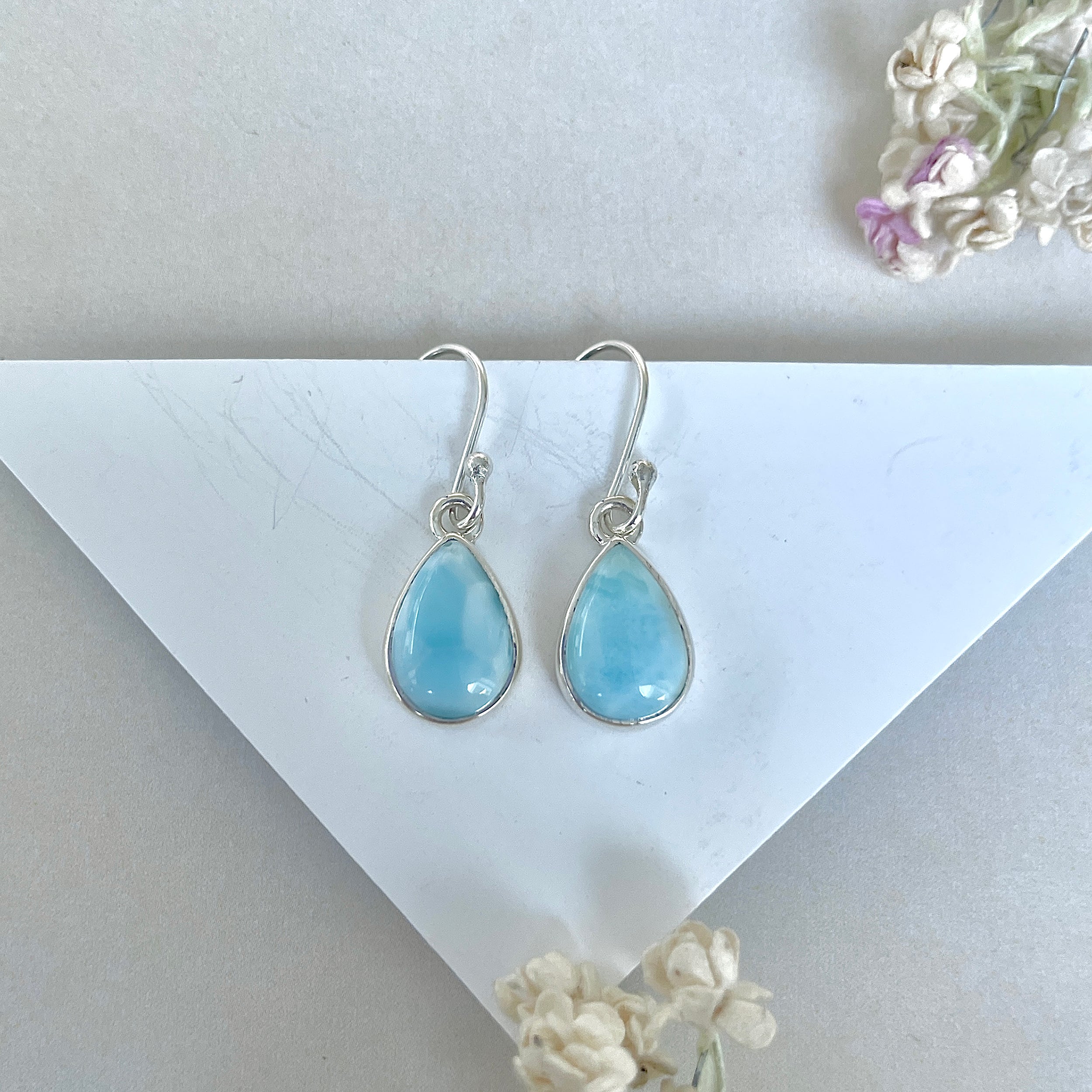 Larimar Earring-(LAR-E-3627.)