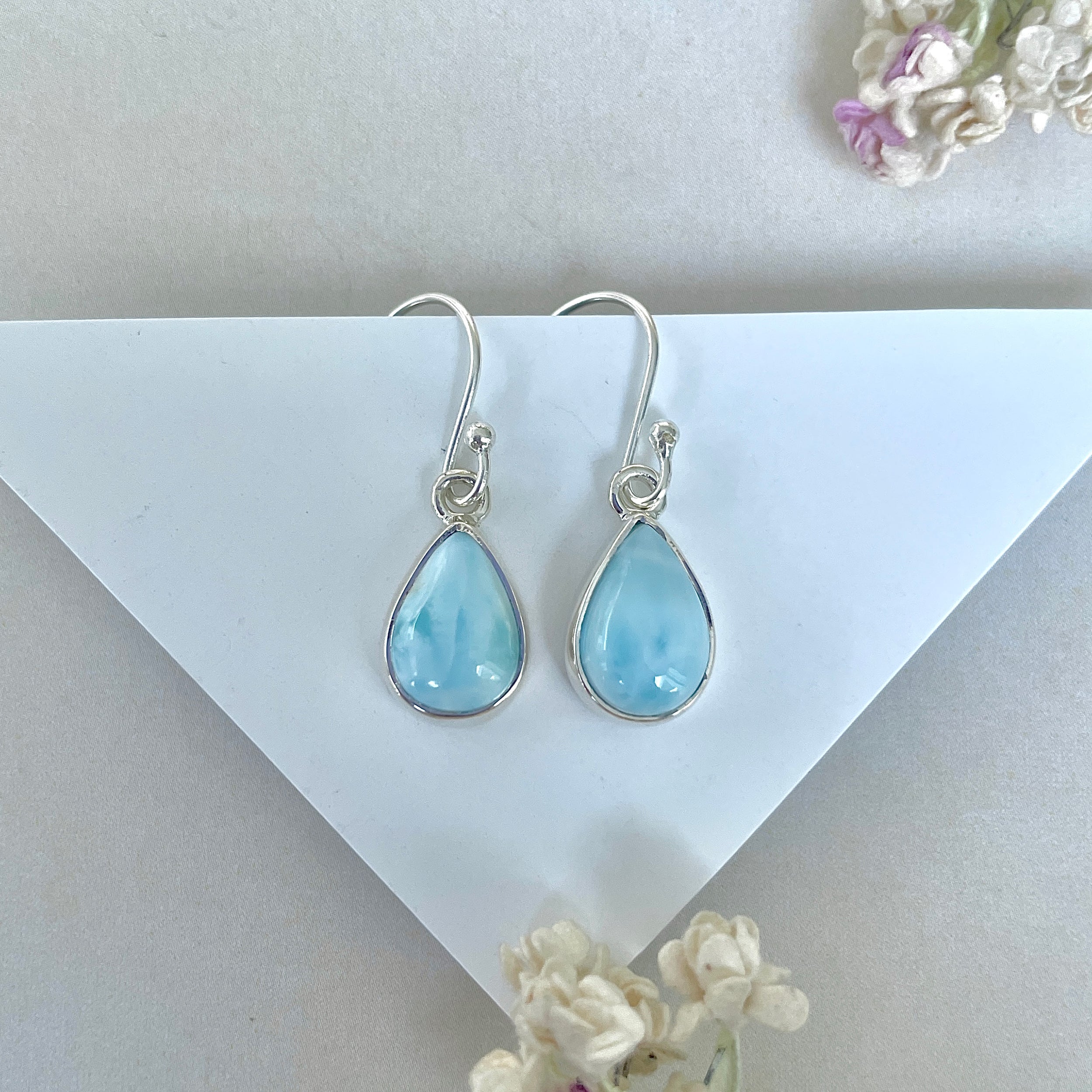 Larimar Earring-(LAR-E-3630.)