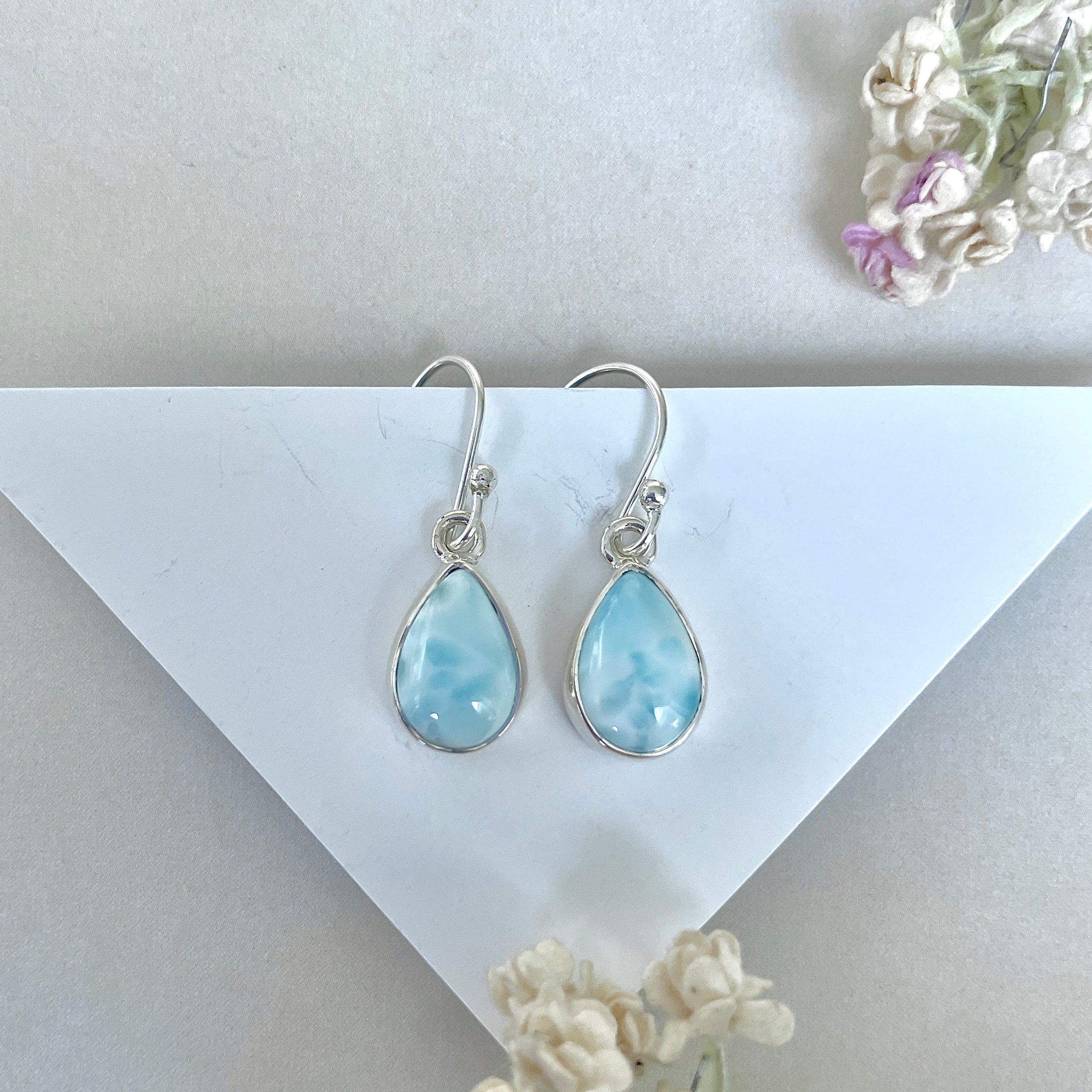 Larimar Earring-(LAR-E-3633.)