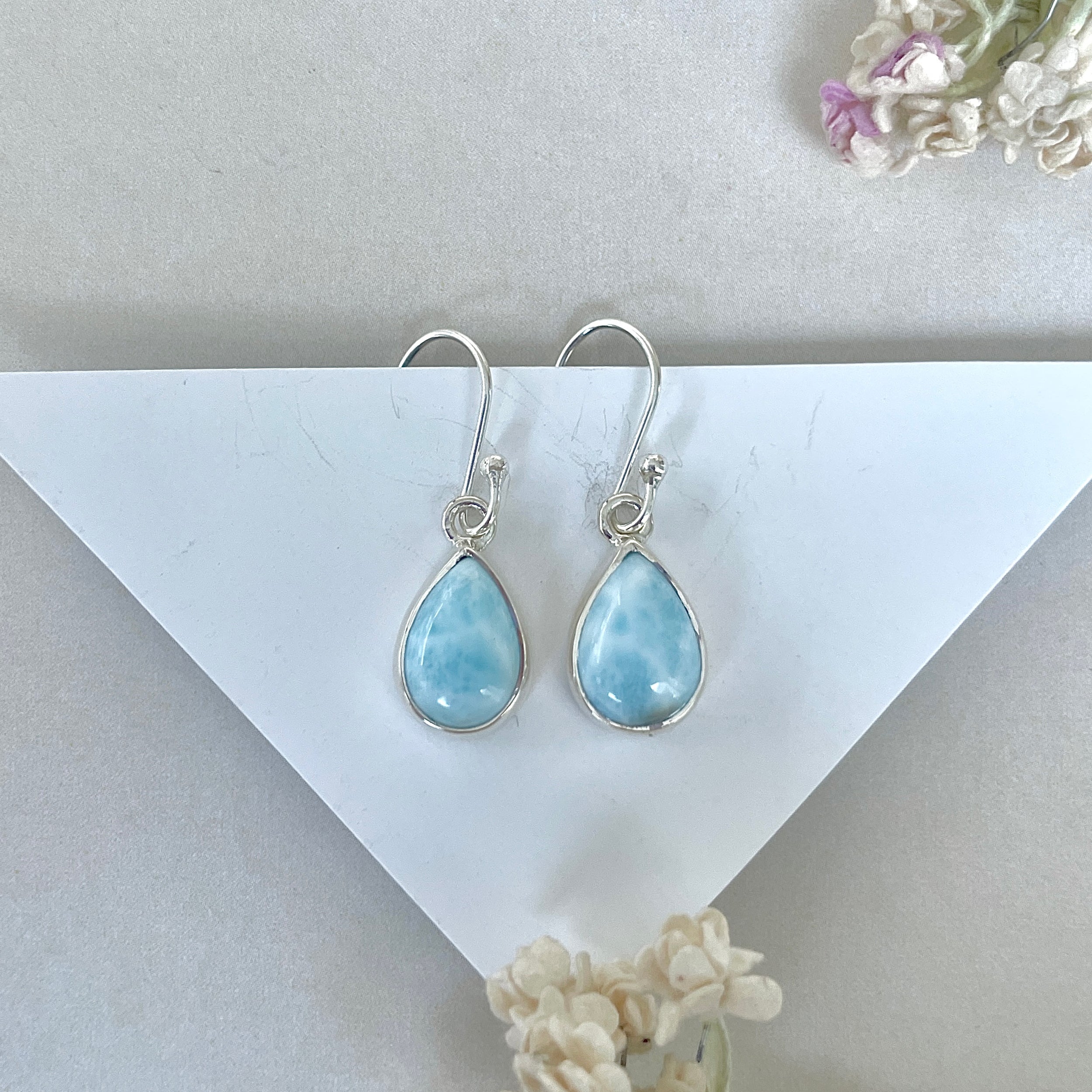 Larimar Earring-(LAR-E-3636.)