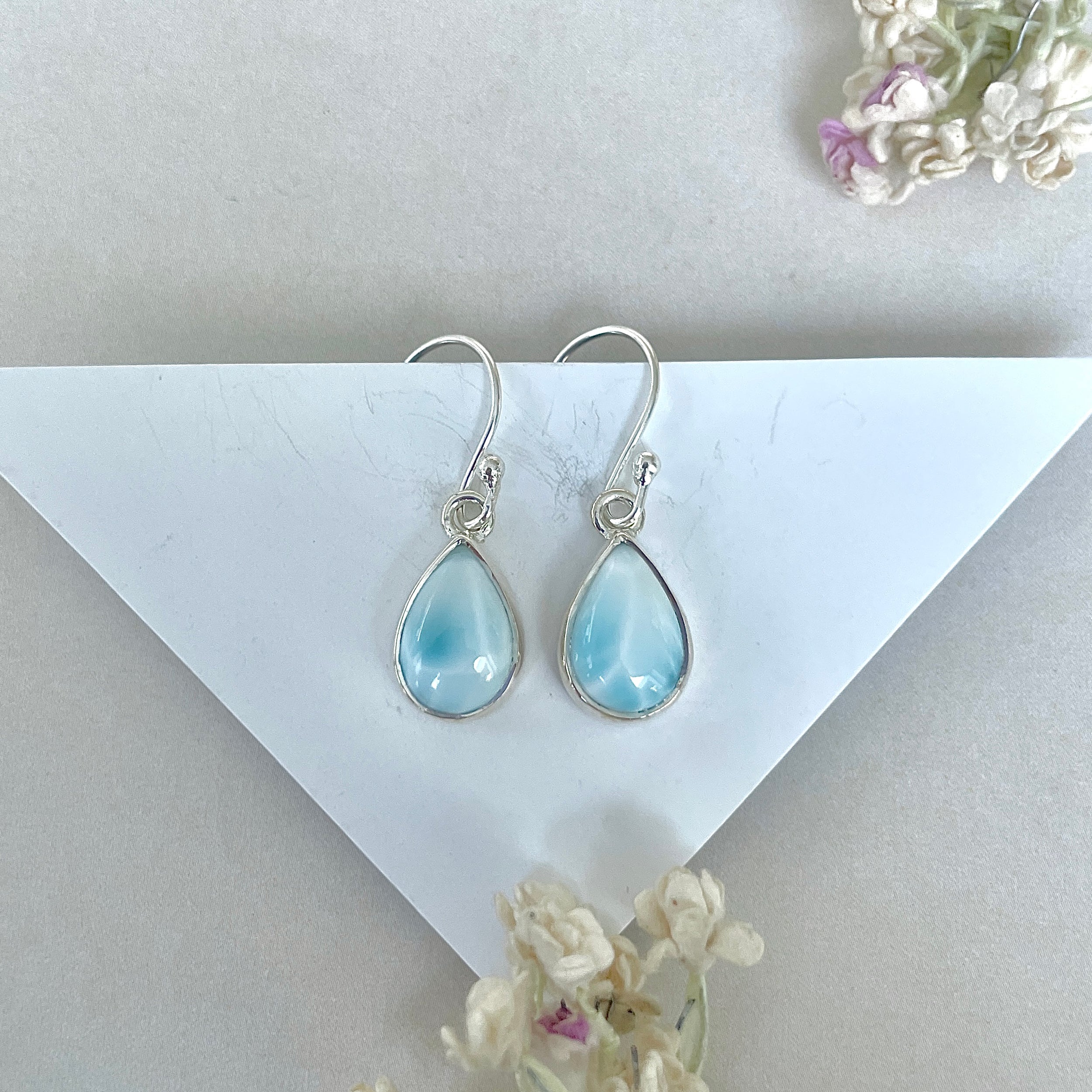Larimar Earring-(LAR-E-3644.)