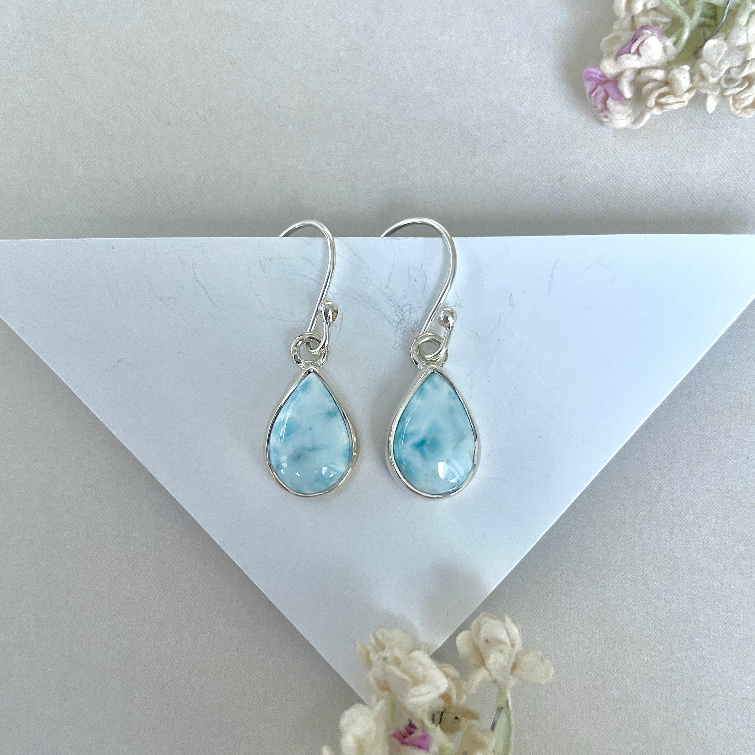 Larimar Earring-(LAR-E-3648.)