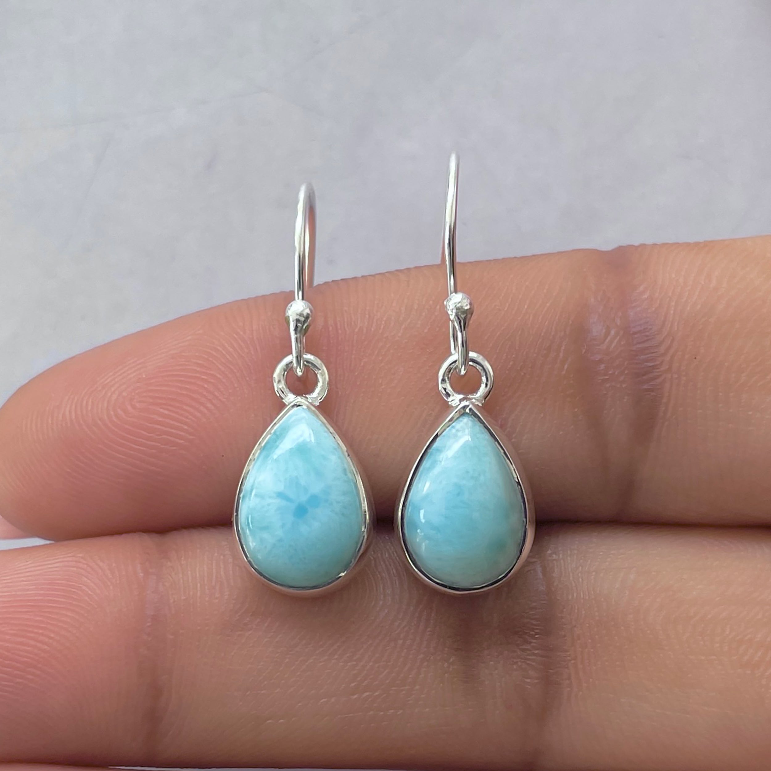 Larimar Earring-(LAR-E-3650.)