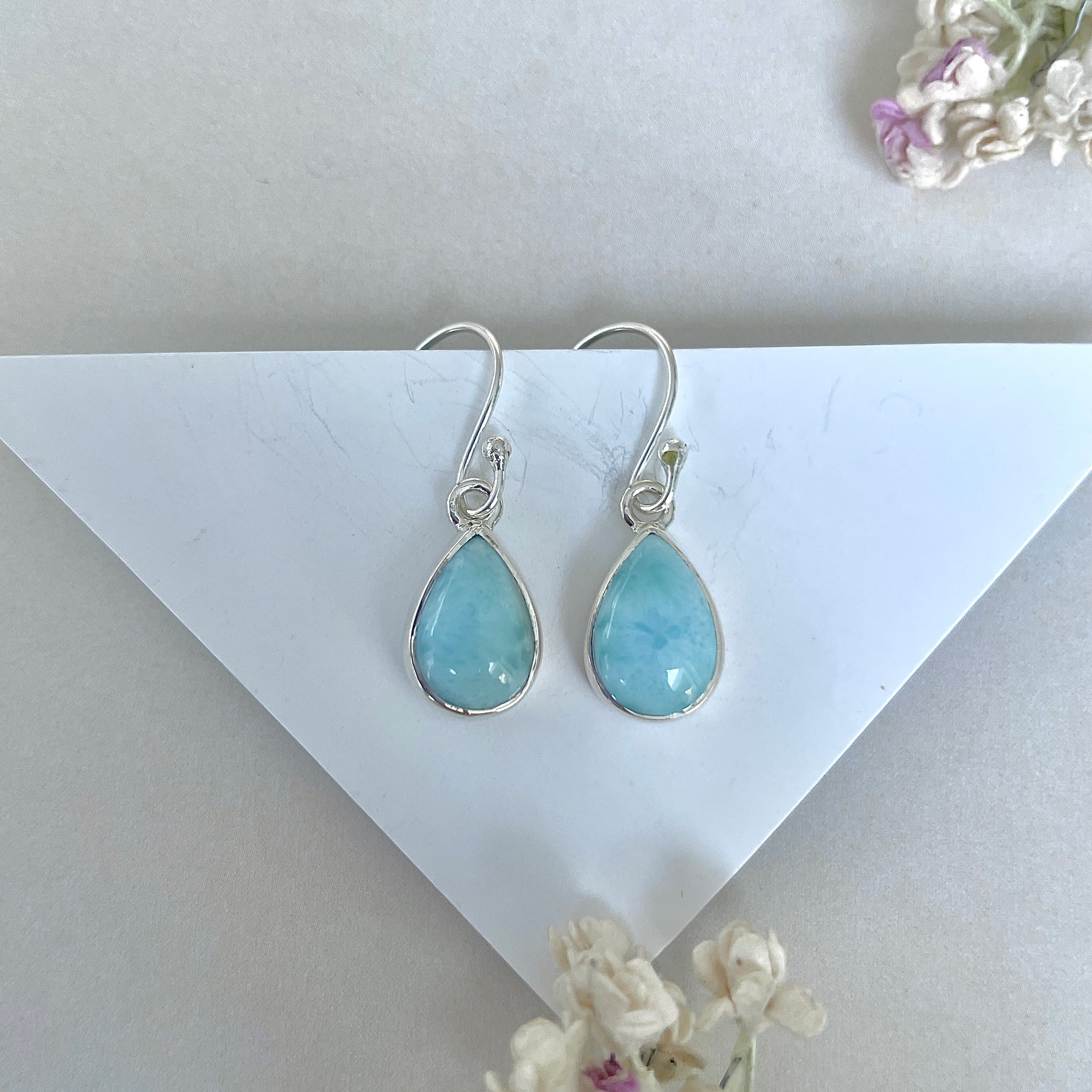 Larimar Earring-(LAR-E-3650.)