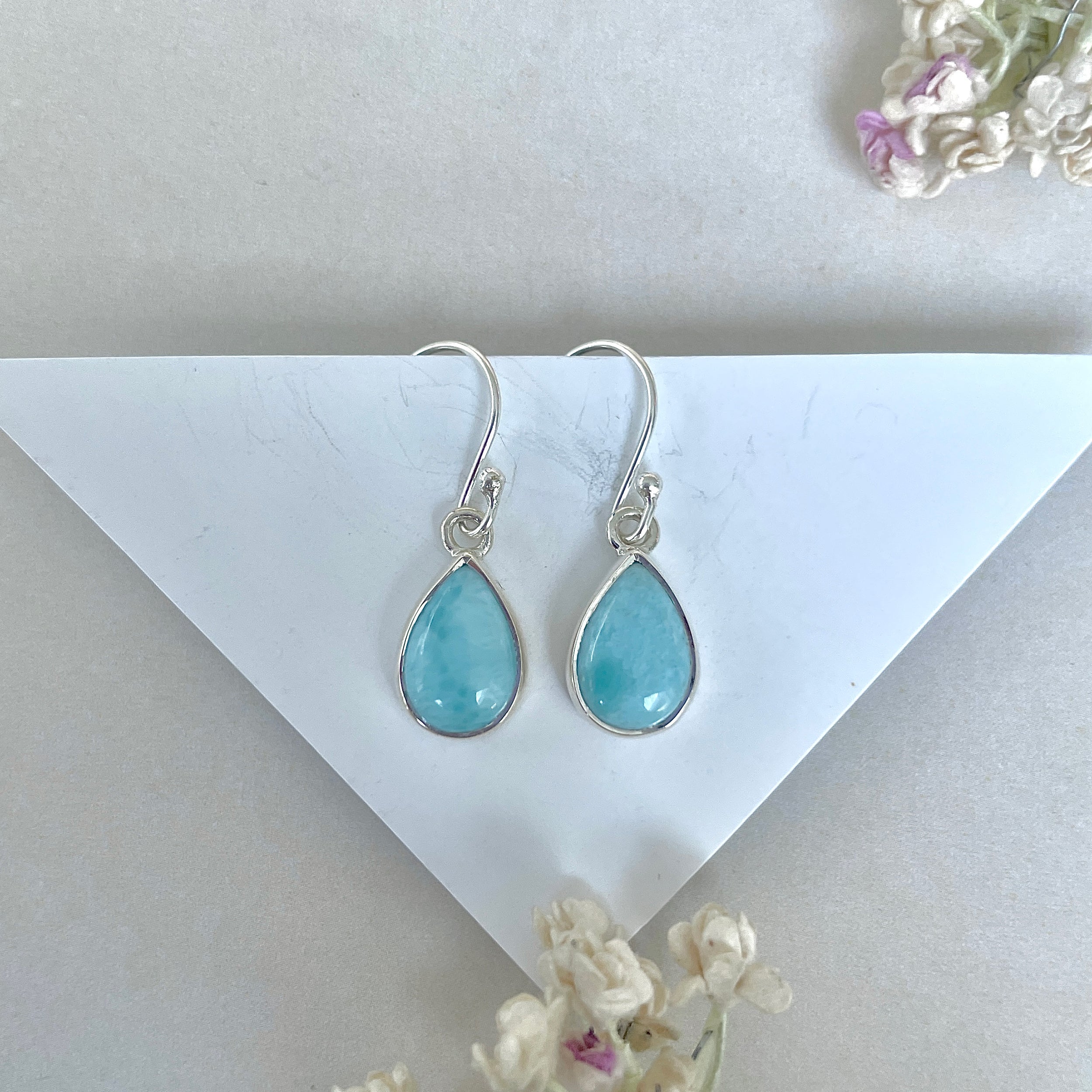 Larimar Earring-(LAR-E-3651.)