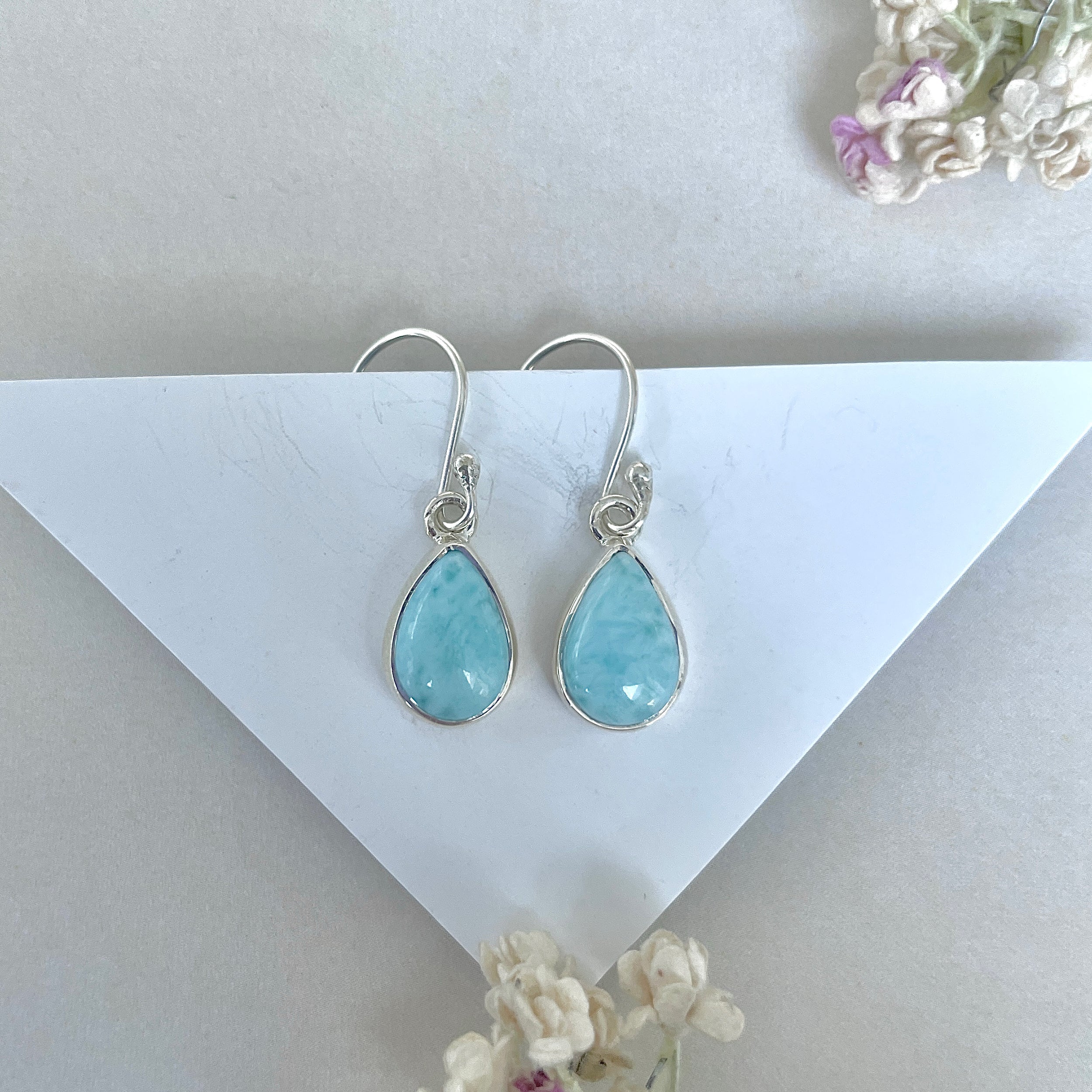 Larimar Earring-(LAR-E-3654.)