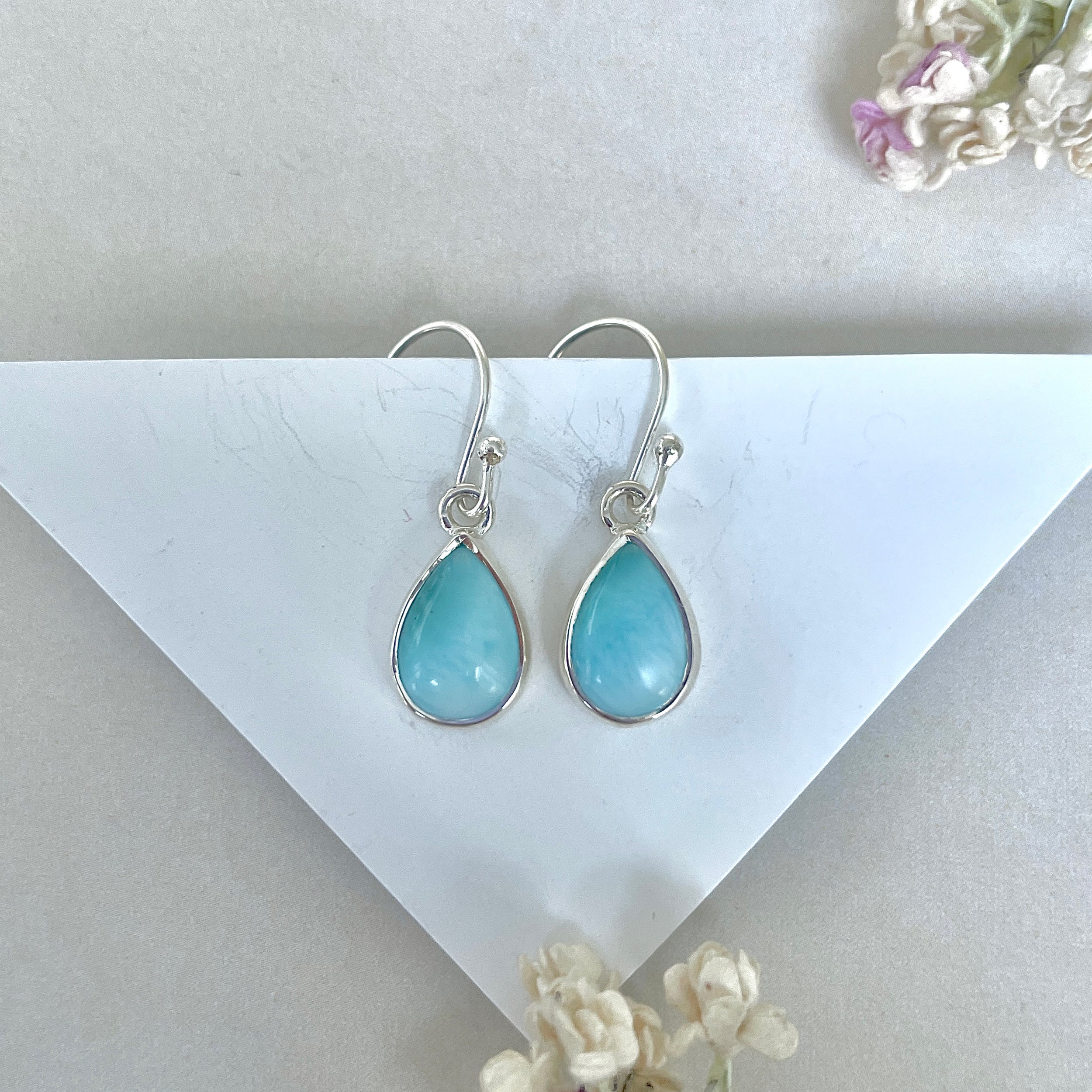 Larimar Earring-(LAR-E-3656.)