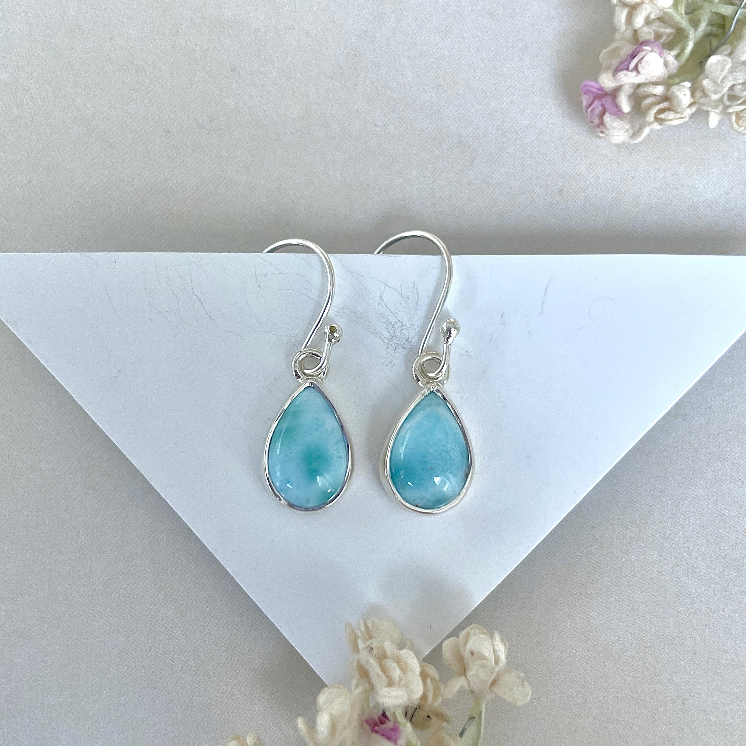 Larimar Earring-(LAR-E-3658.)