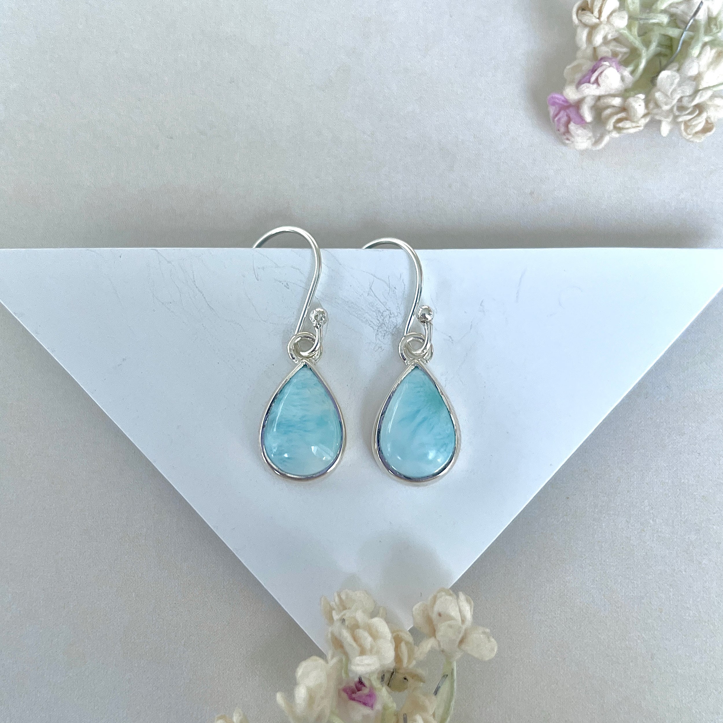 Larimar Earring-(LAR-E-3660.)