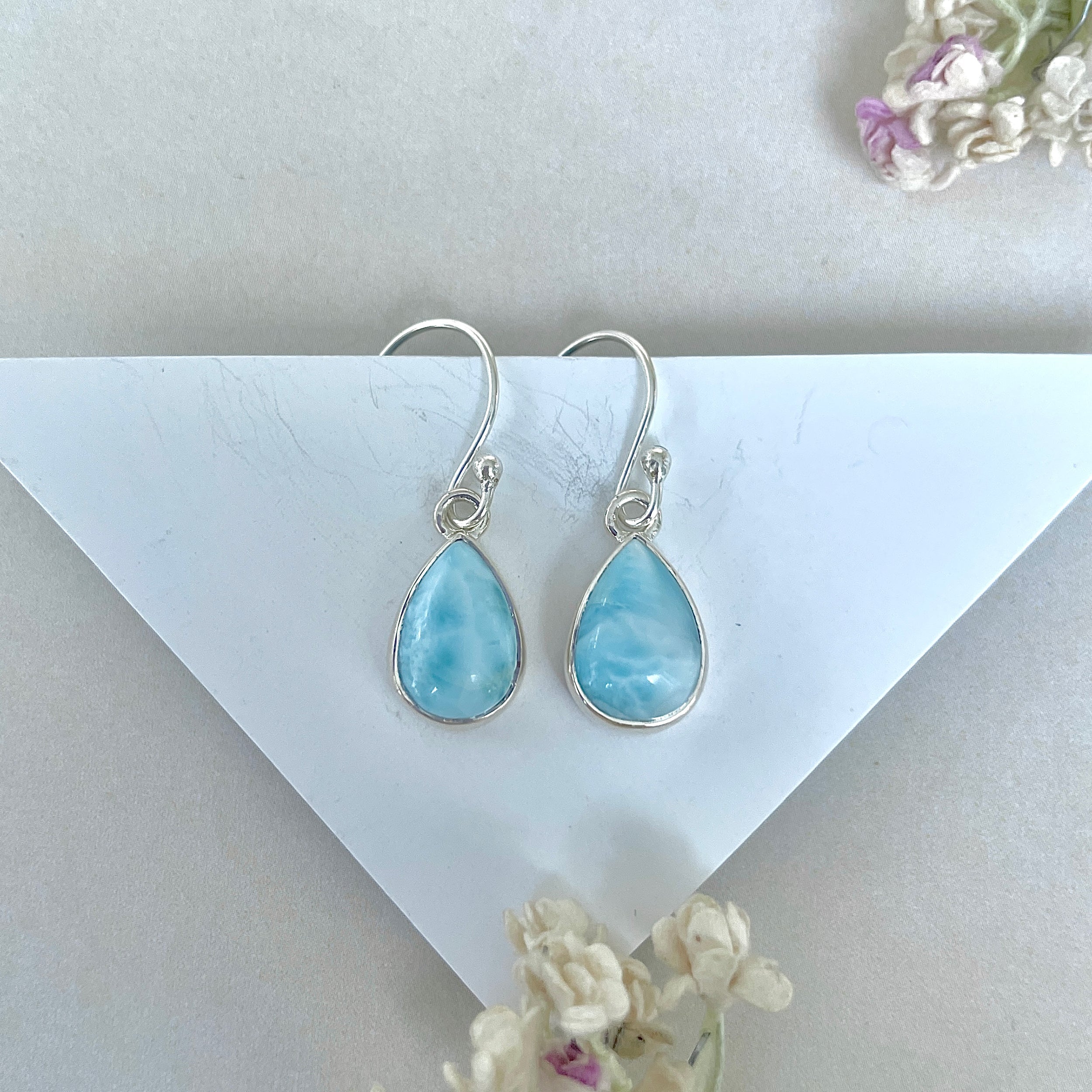 Larimar Earring-(LAR-E-3662.)