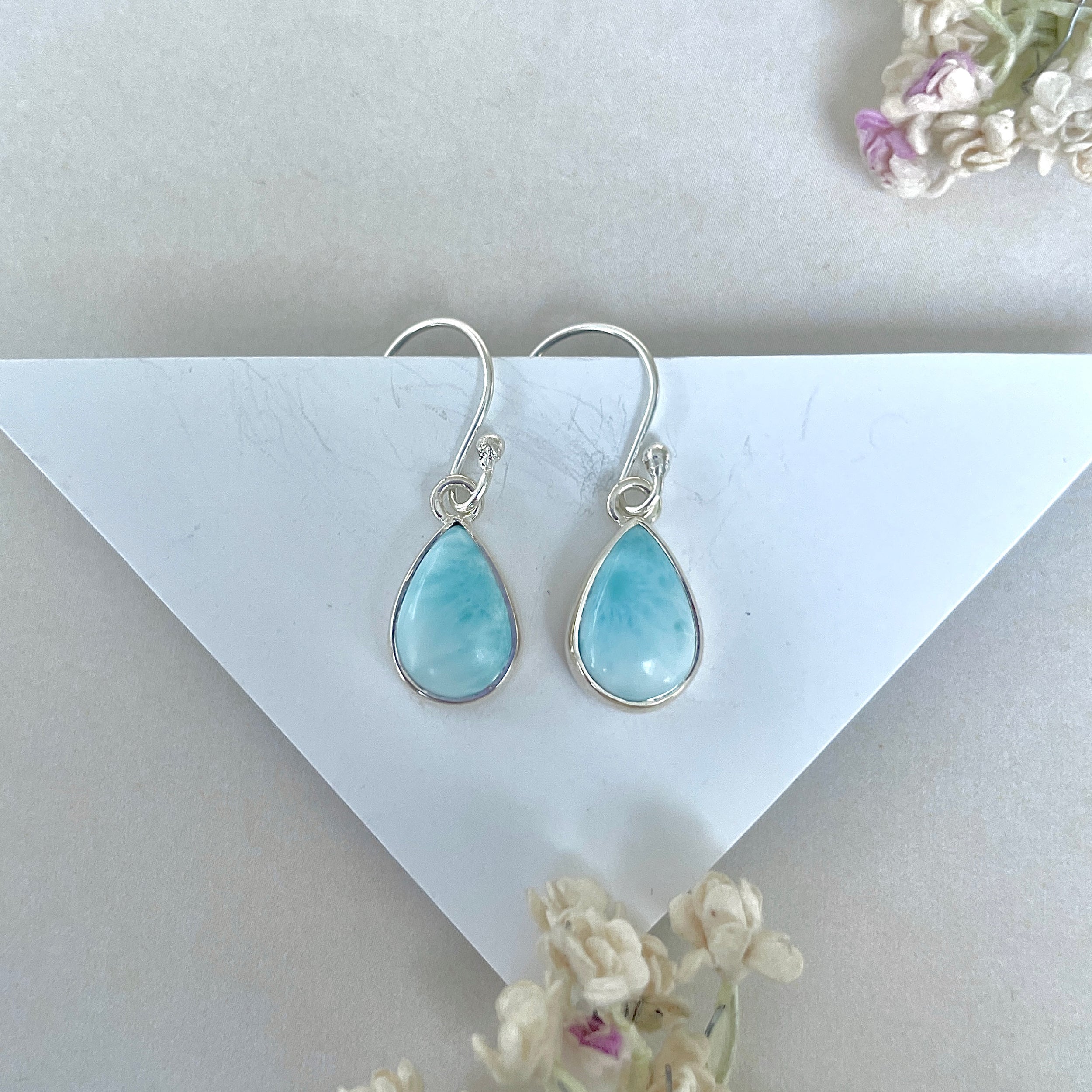 Larimar Earring-(LAR-E-3663.)