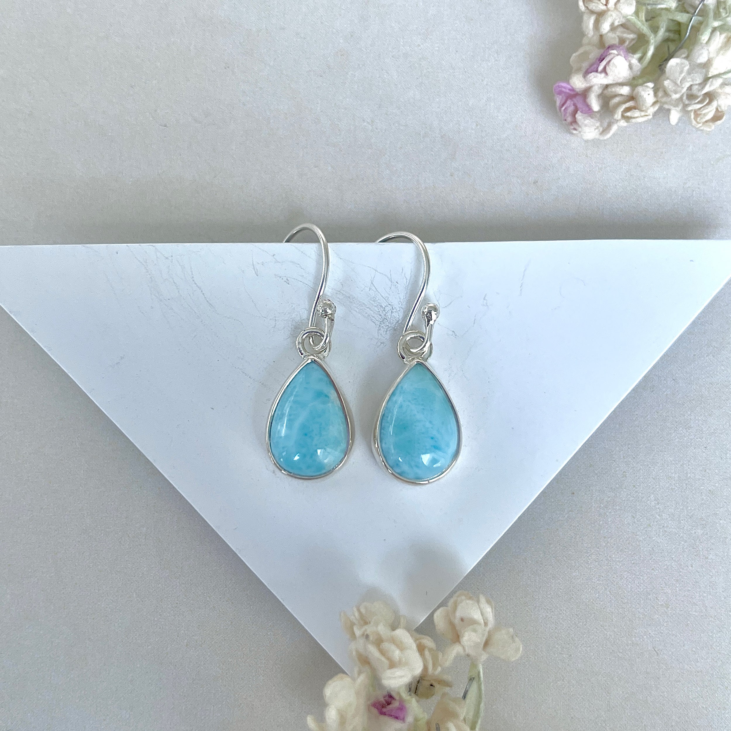Larimar Earring-(LAR-E-3669.)