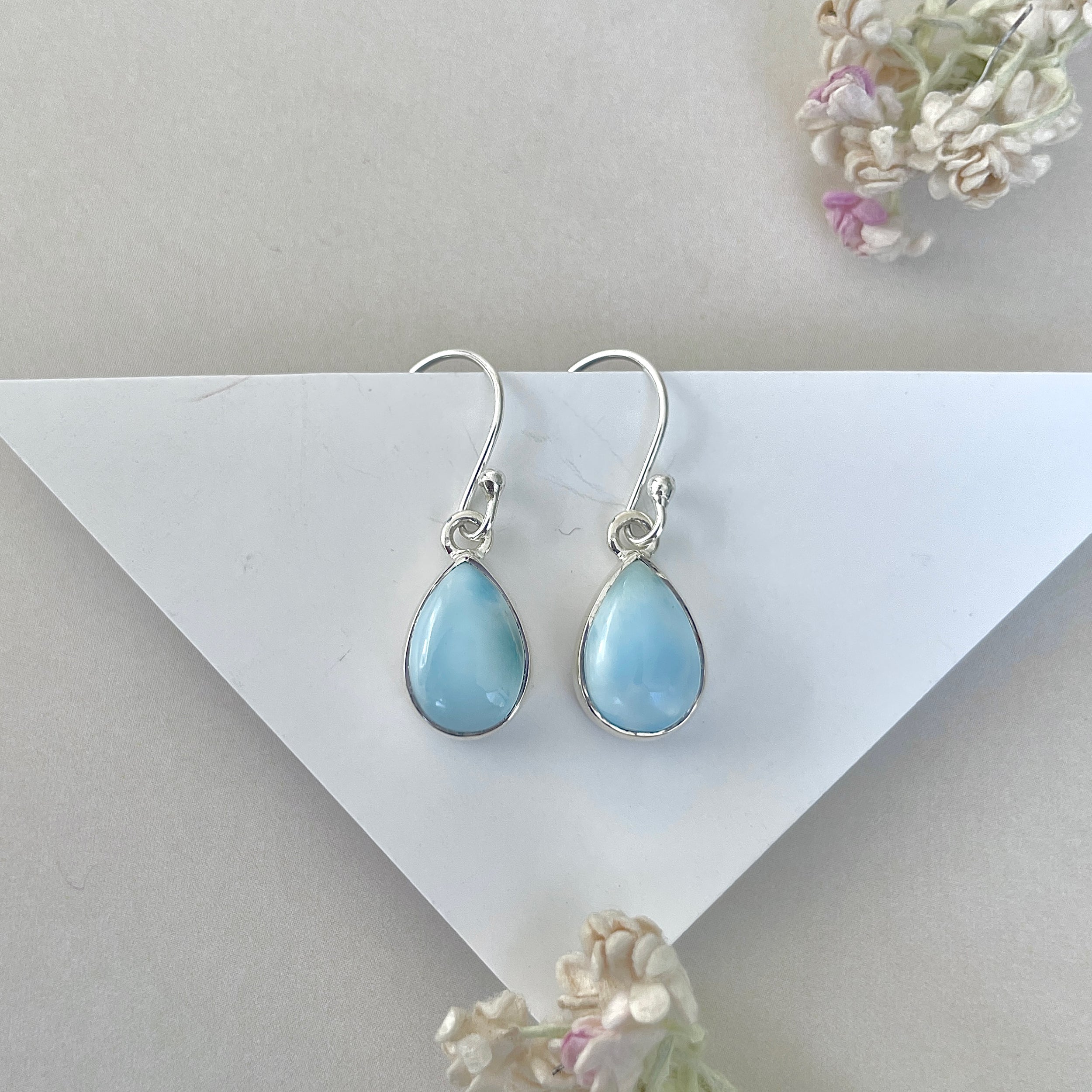 Larimar Earring-(LAR-E-3687.)