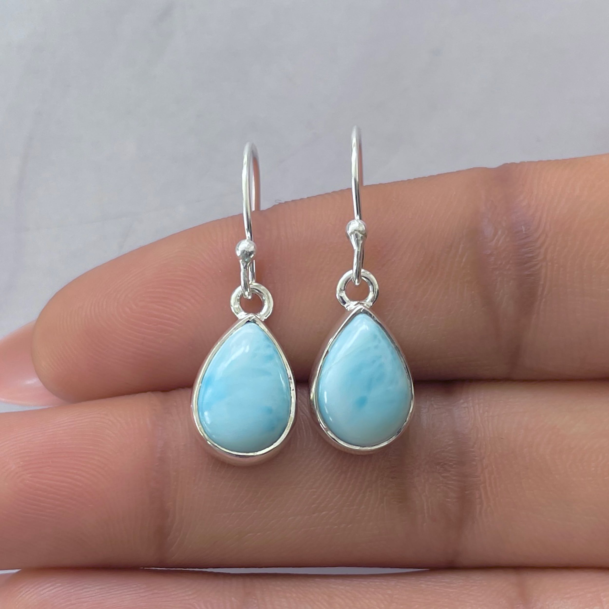 Larimar Earring-(LAR-E-3688.)