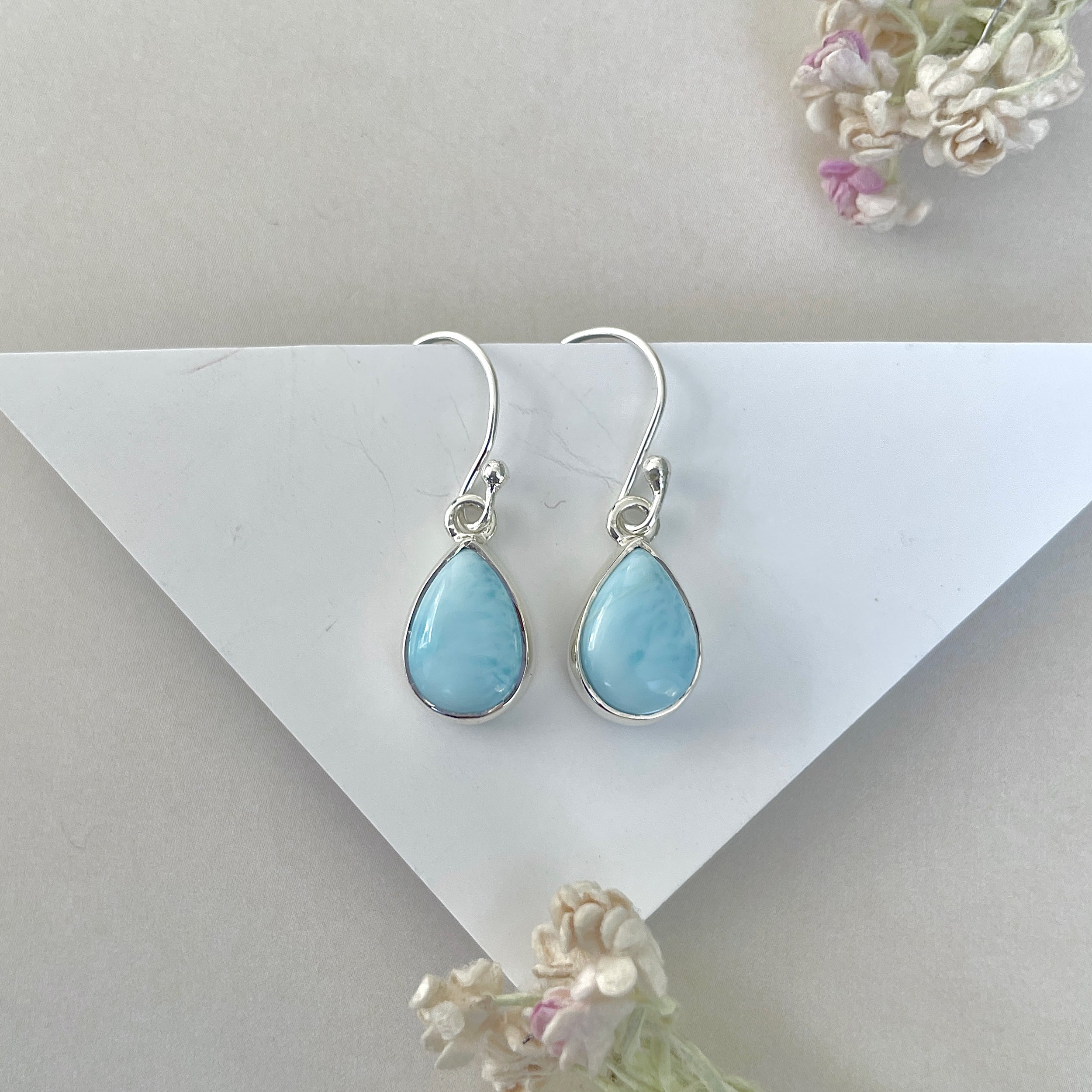 Larimar Earring-(LAR-E-3688.)