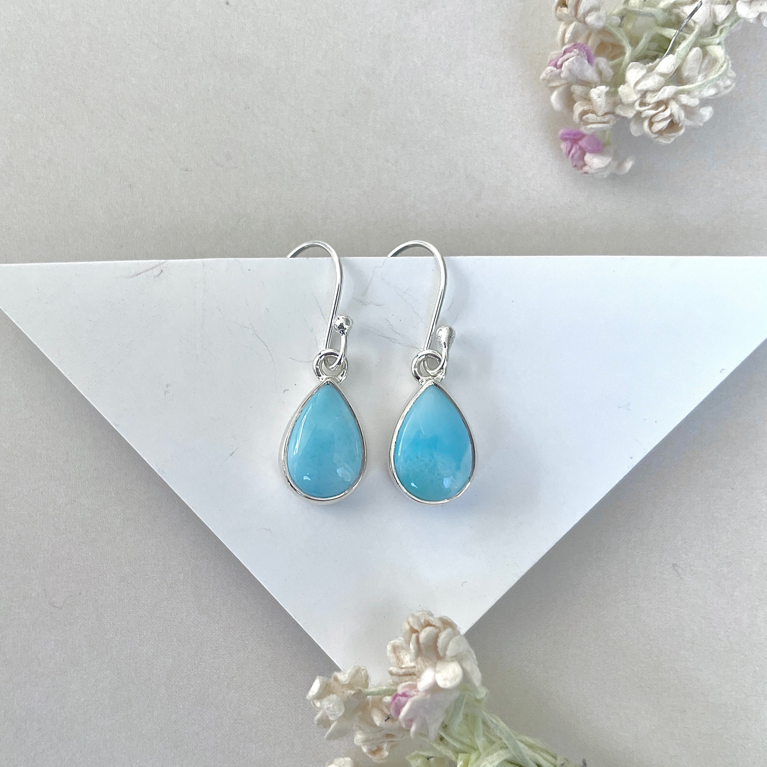 Larimar Earring-(LAR-E-3691.)