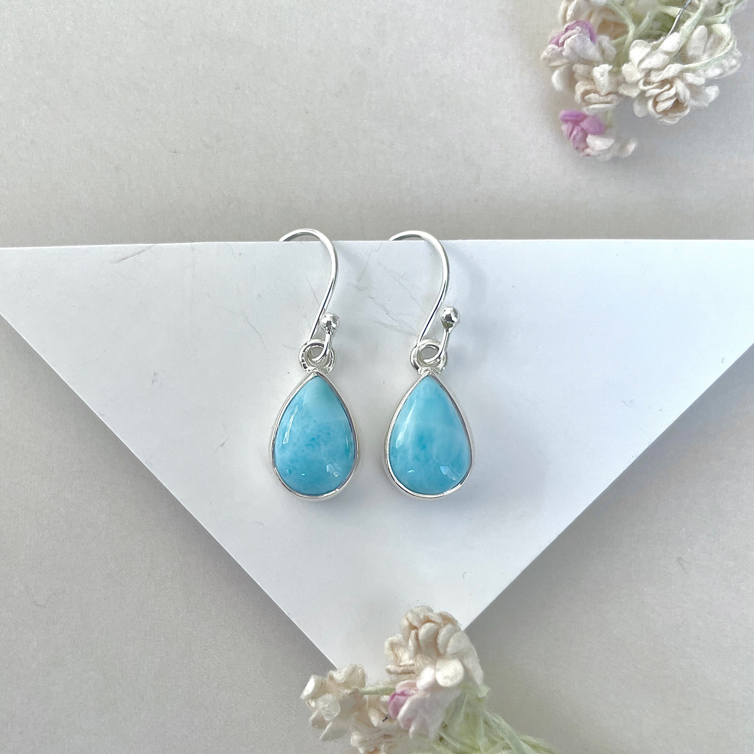 Larimar Earring-(LAR-E-3693.)