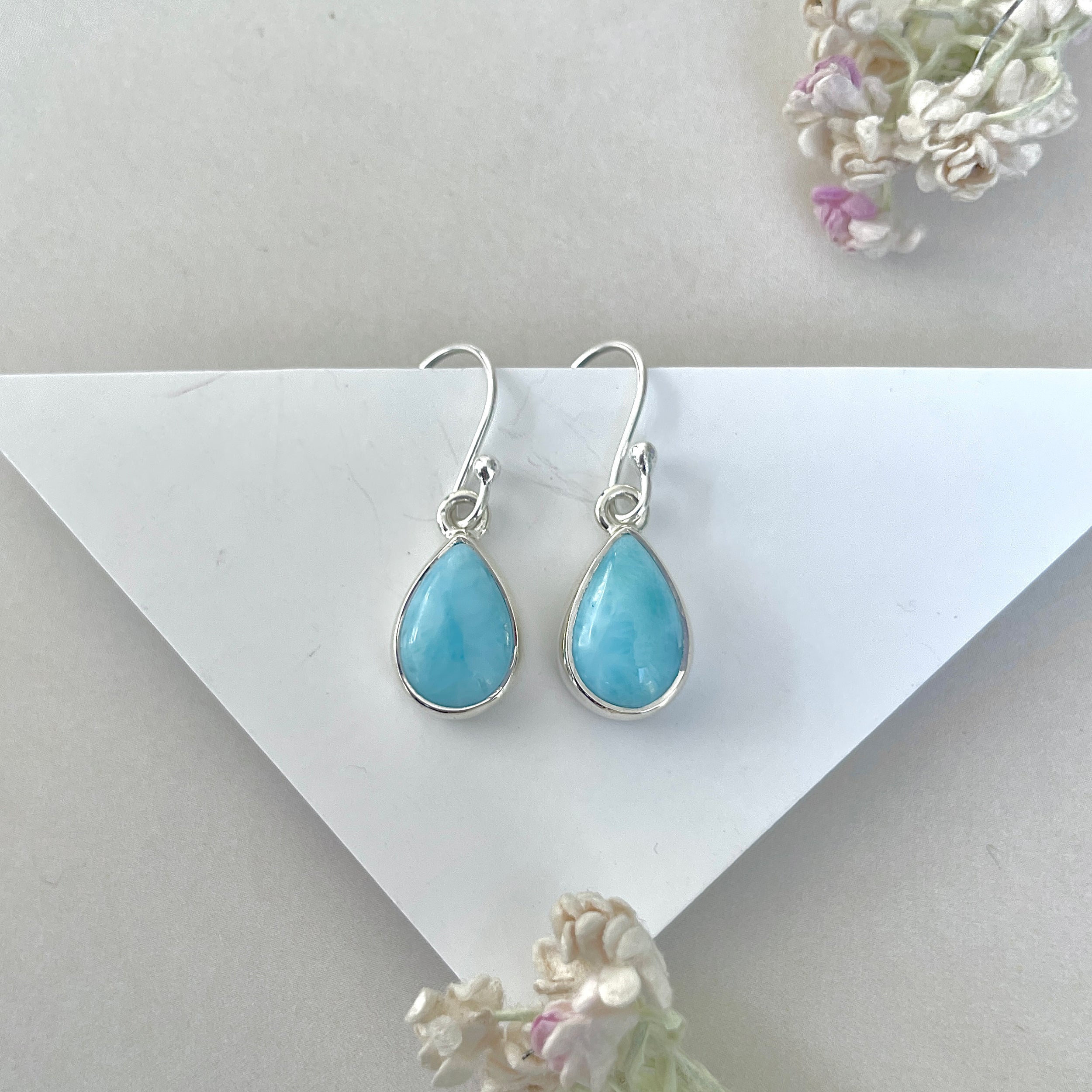 Larimar Earring-(LAR-E-3695.)