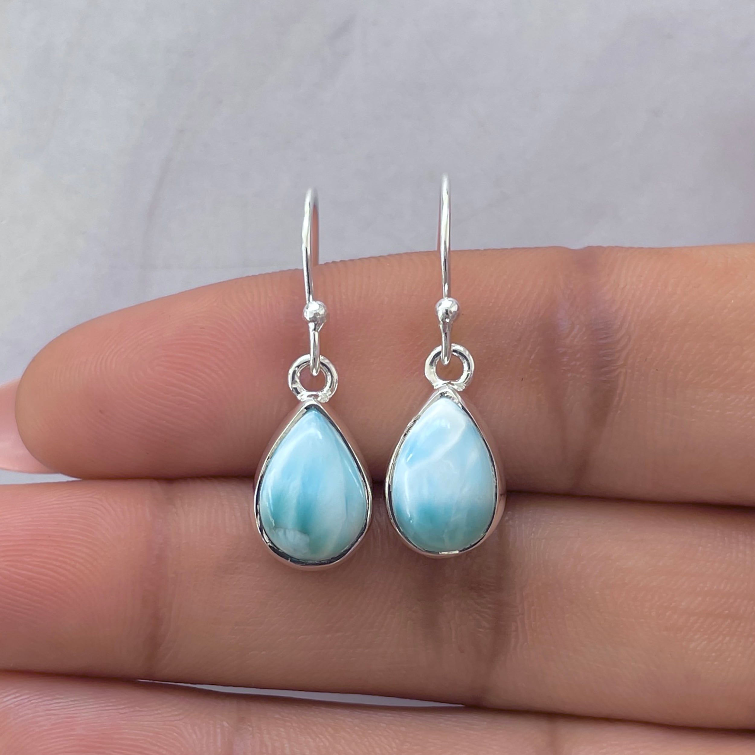 Larimar Earring-(LAR-E-3700.)
