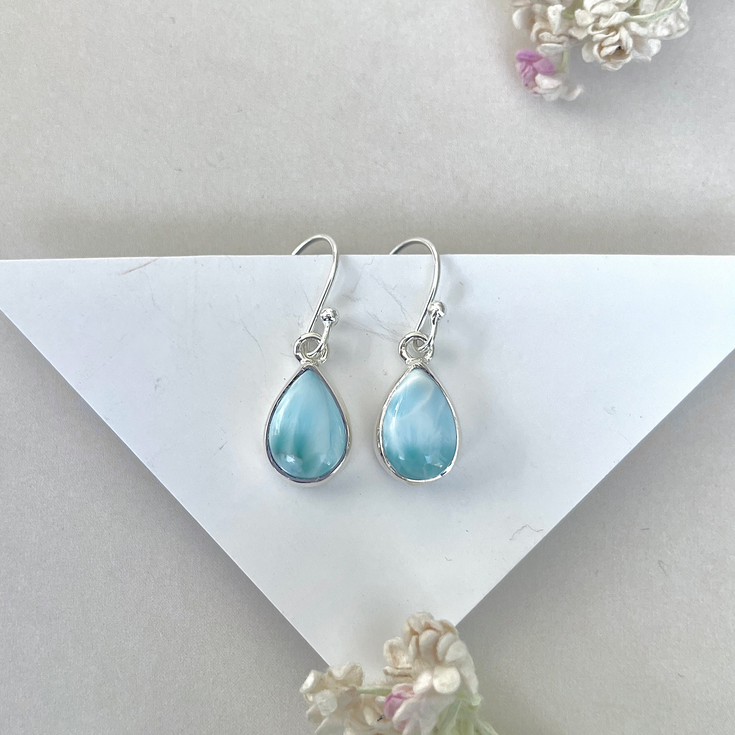 Larimar Earring-(LAR-E-3700.)