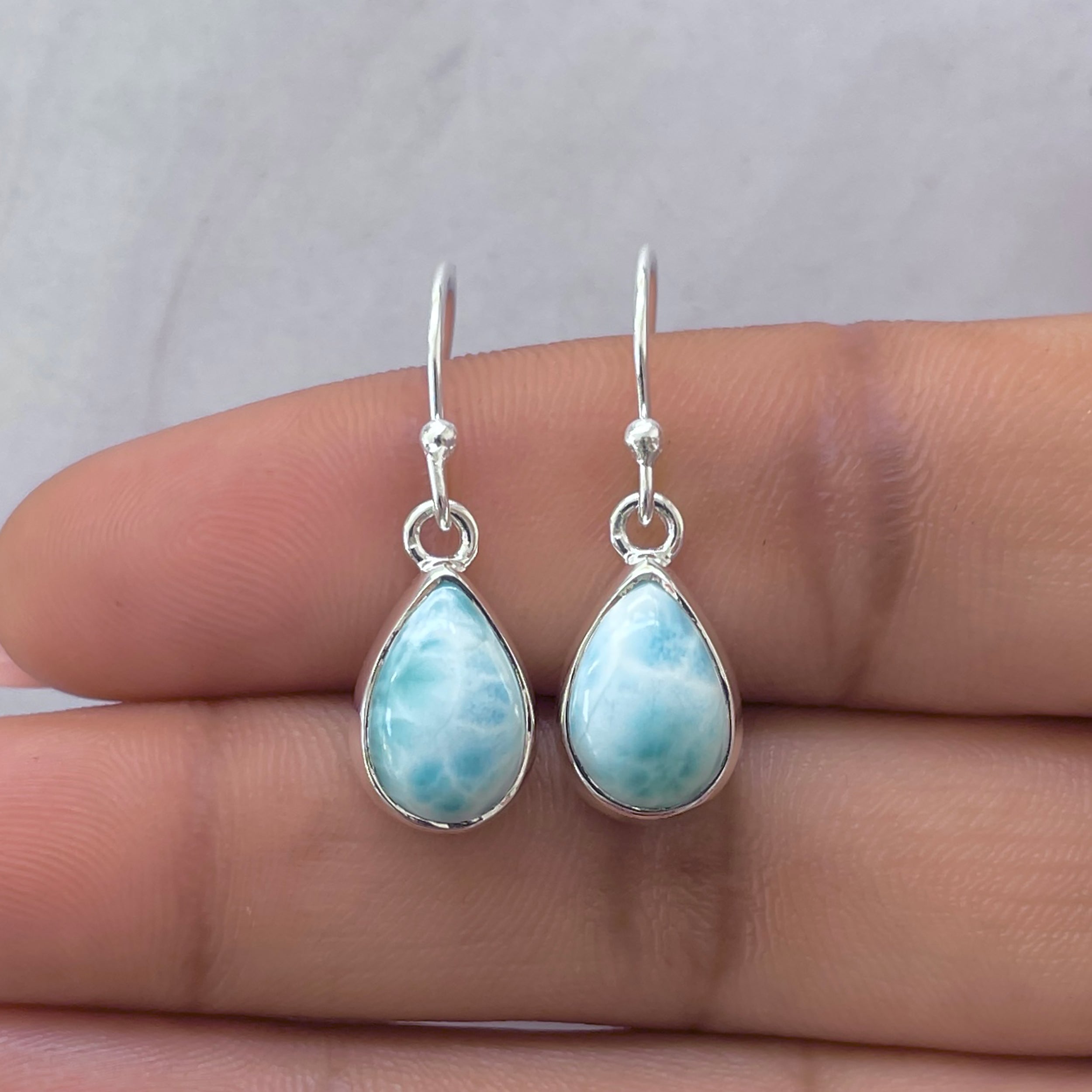 Larimar Earring-(LAR-E-3701.)