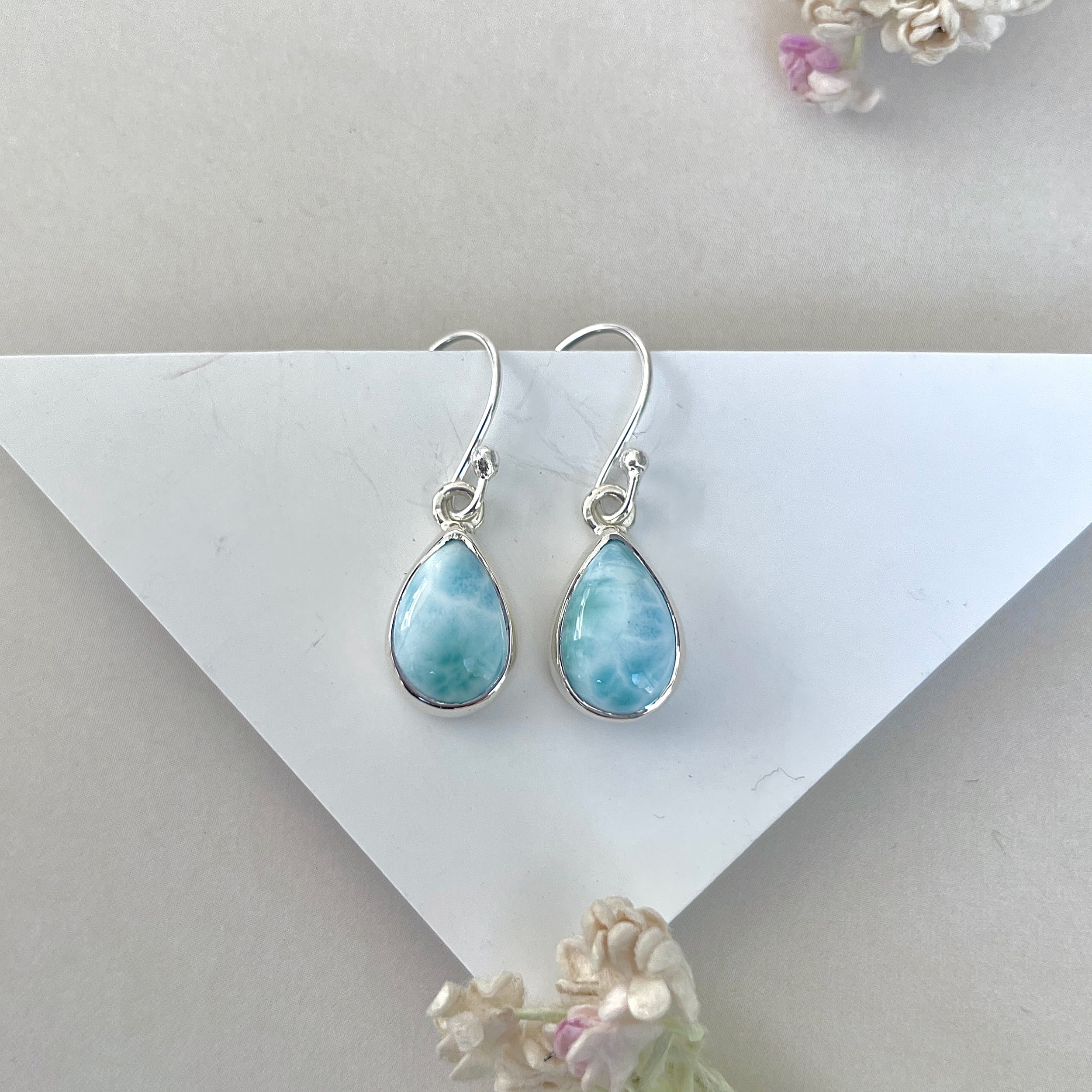 Larimar Earring-(LAR-E-3701.)