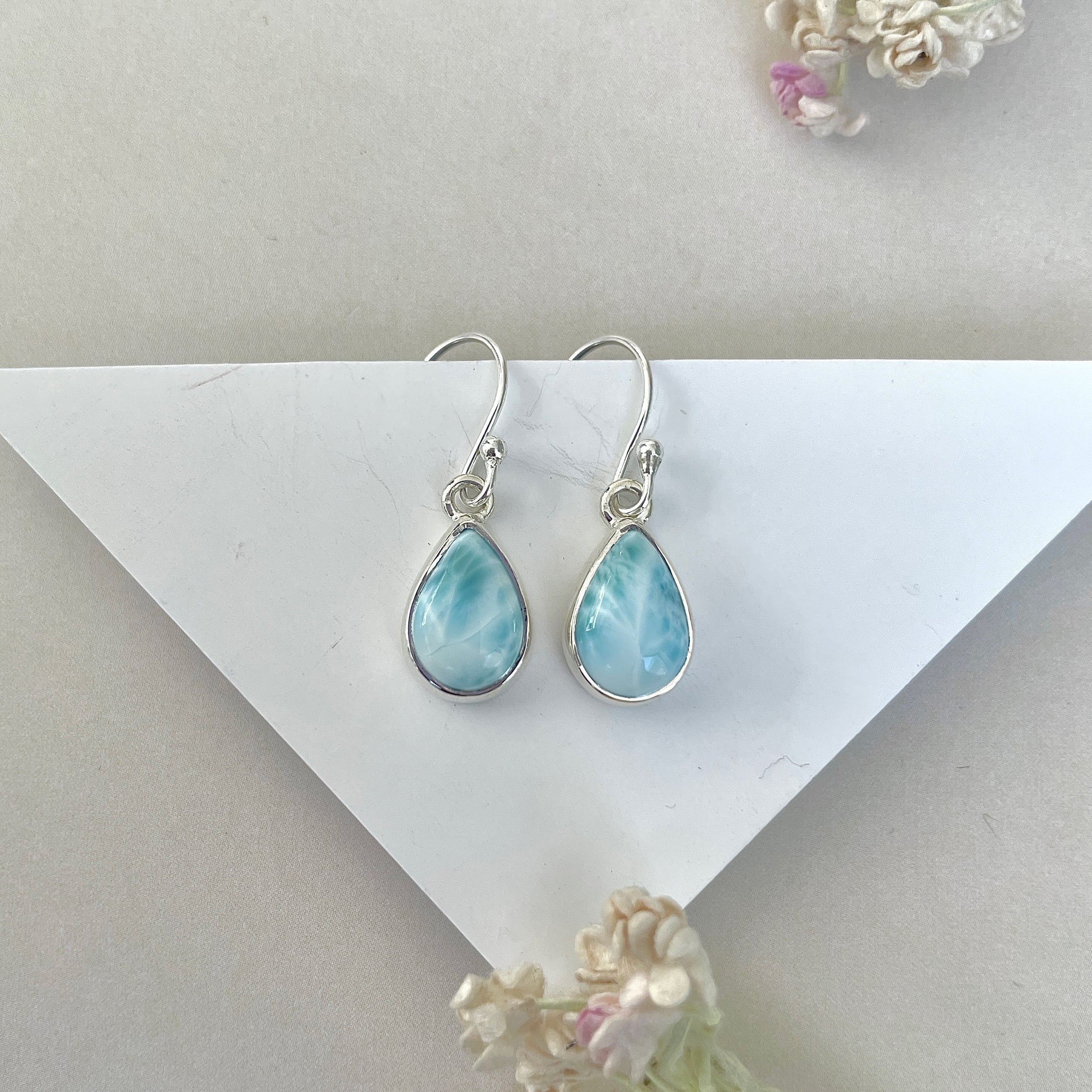 Larimar Earring-(LAR-E-3702.)