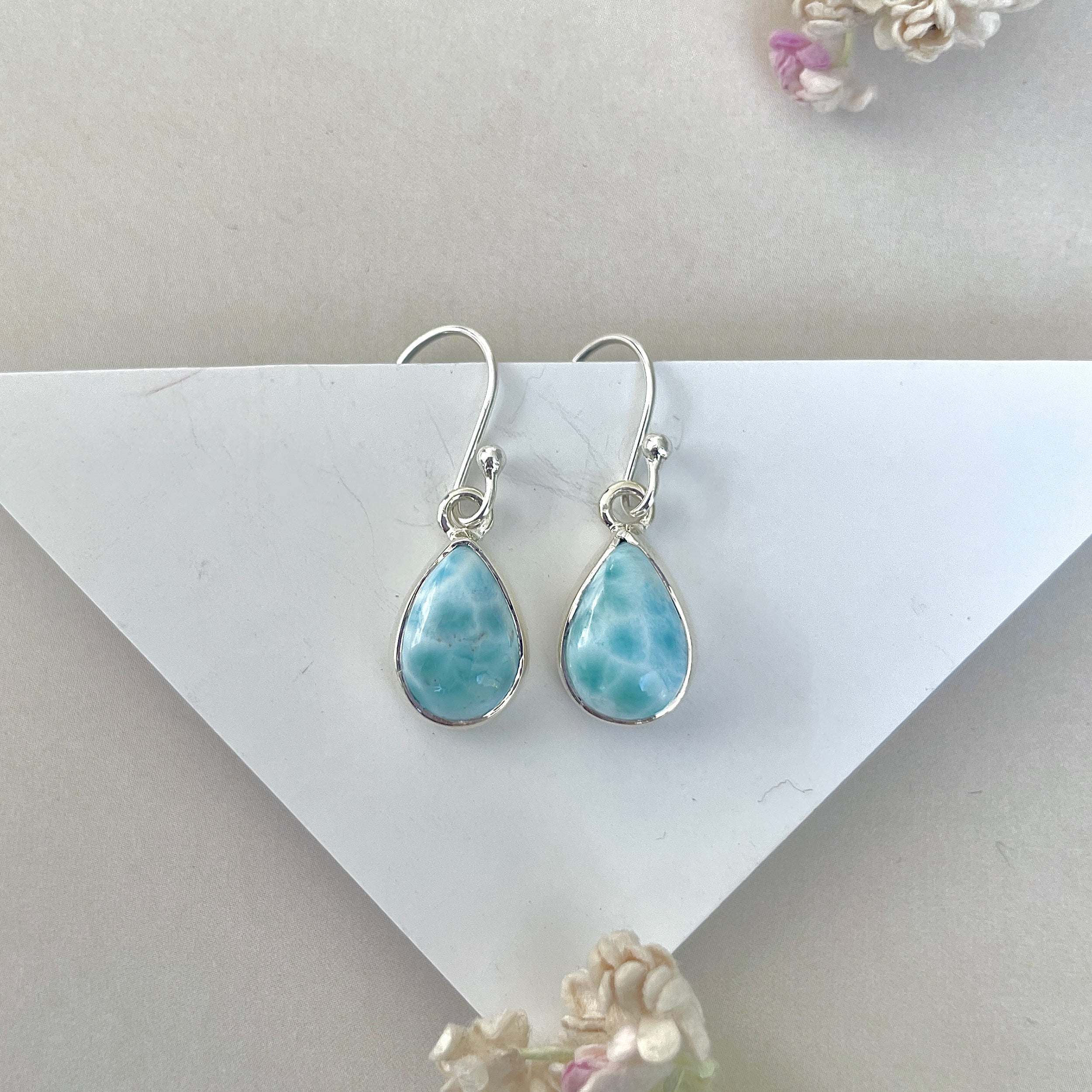 Larimar Earring-(LAR-E-3703.)