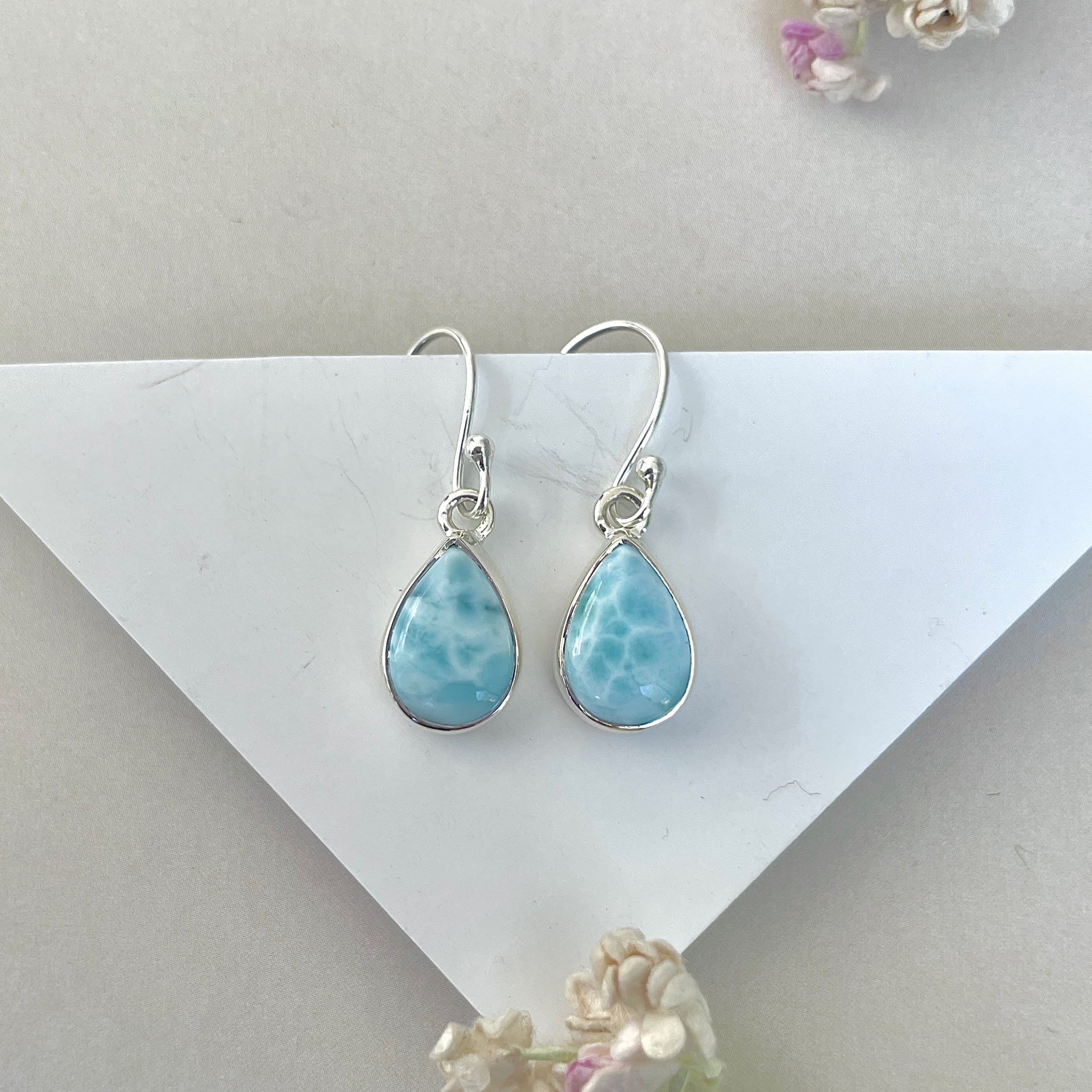Larimar Earring-(LAR-E-3704.)