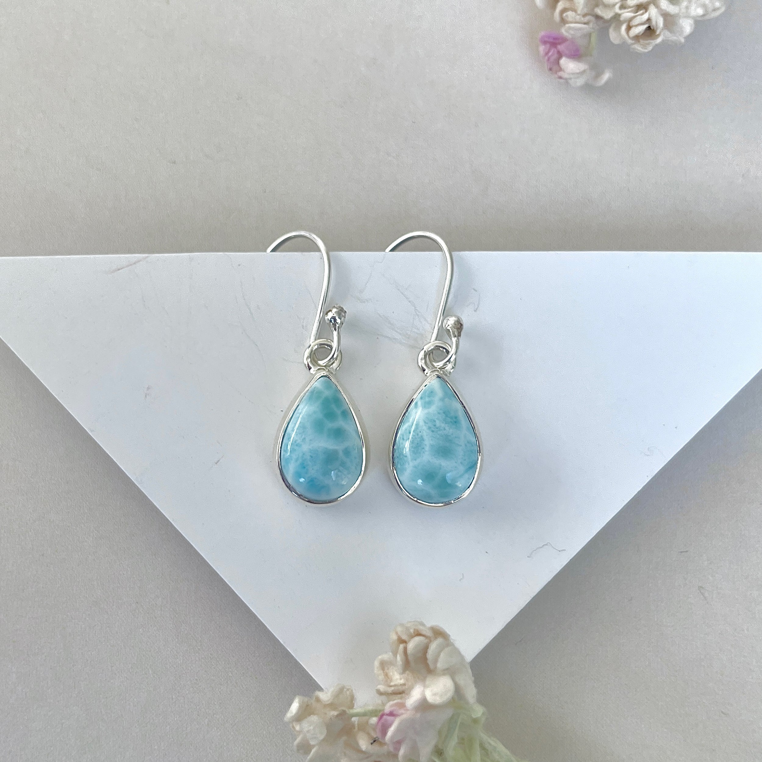 Larimar Earring-(LAR-E-3705.)