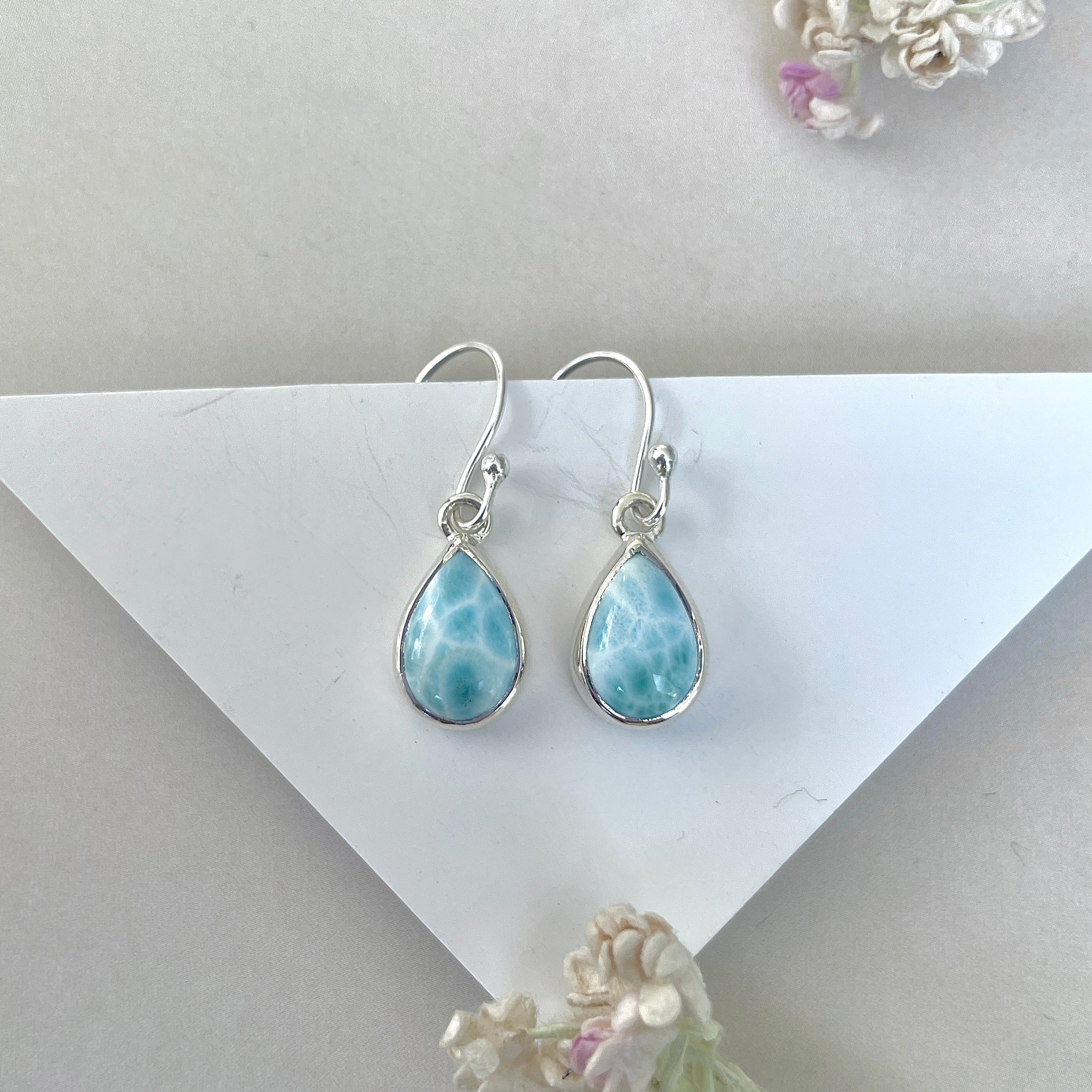 Larimar Earring-(LAR-E-3706.)
