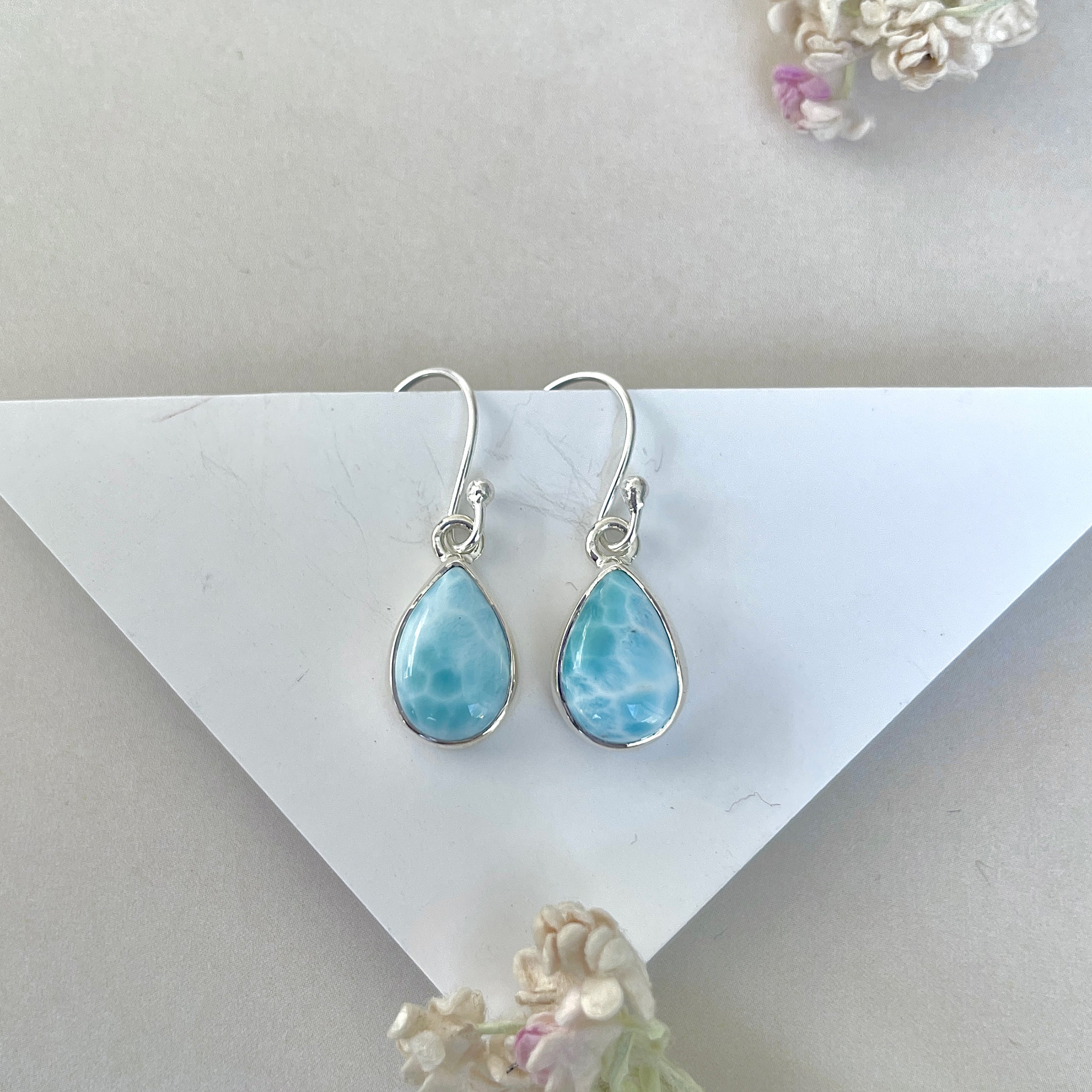 Larimar Earring-(LAR-E-3707.)