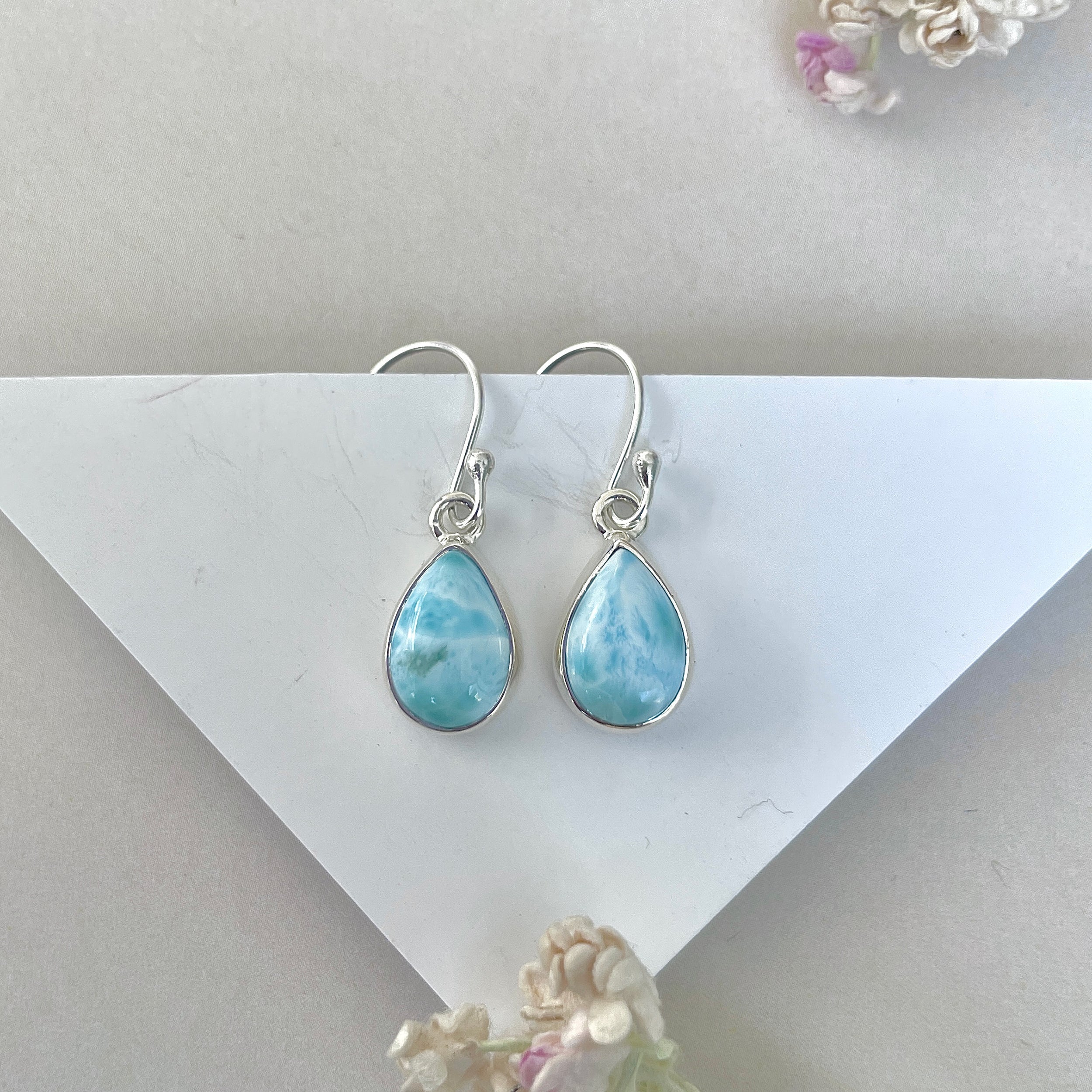 Larimar Earring-(LAR-E-3708.)