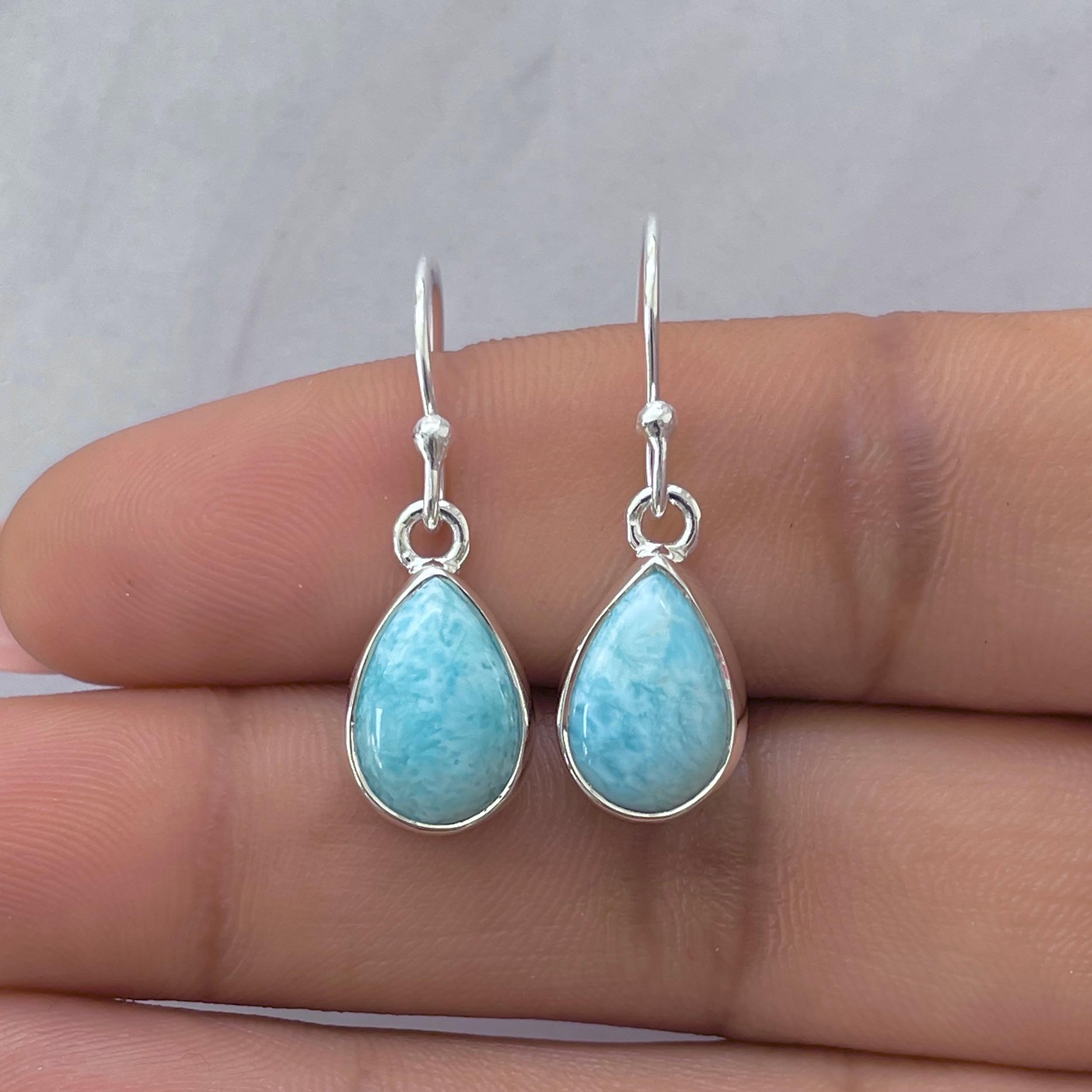 Larimar Earring-(LAR-E-3709.)