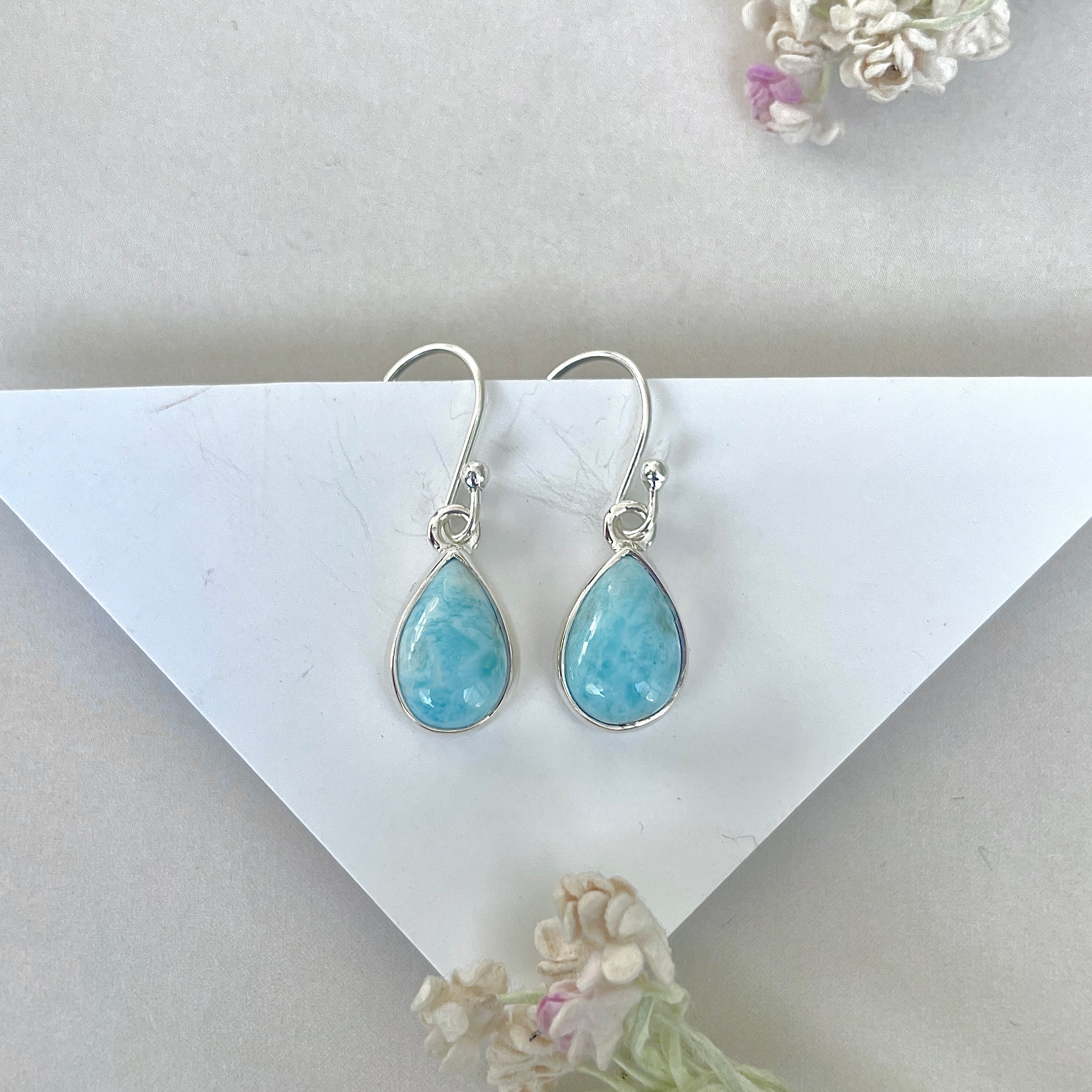Larimar Earring-(LAR-E-3710.)
