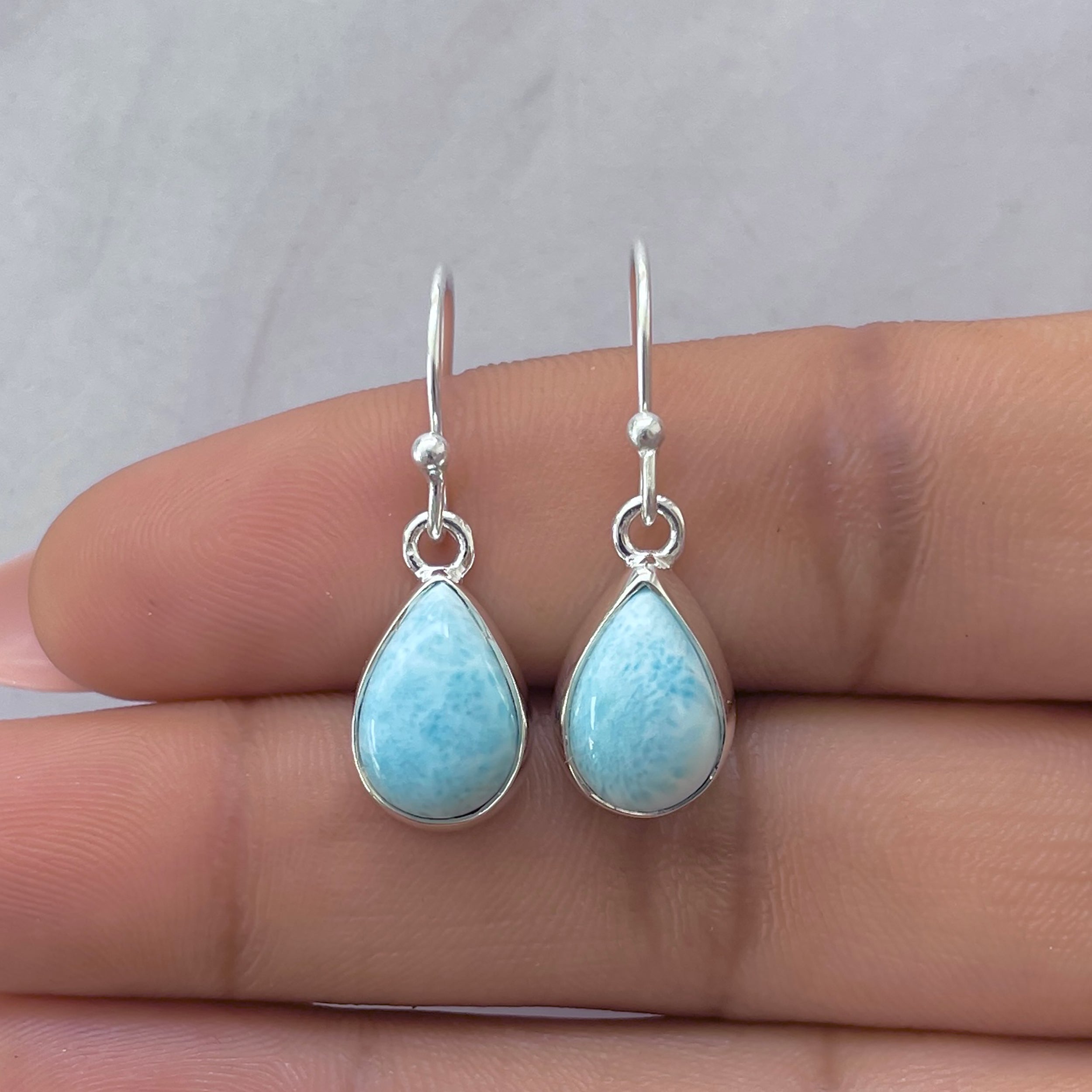 Larimar Earring-(LAR-E-3711.)