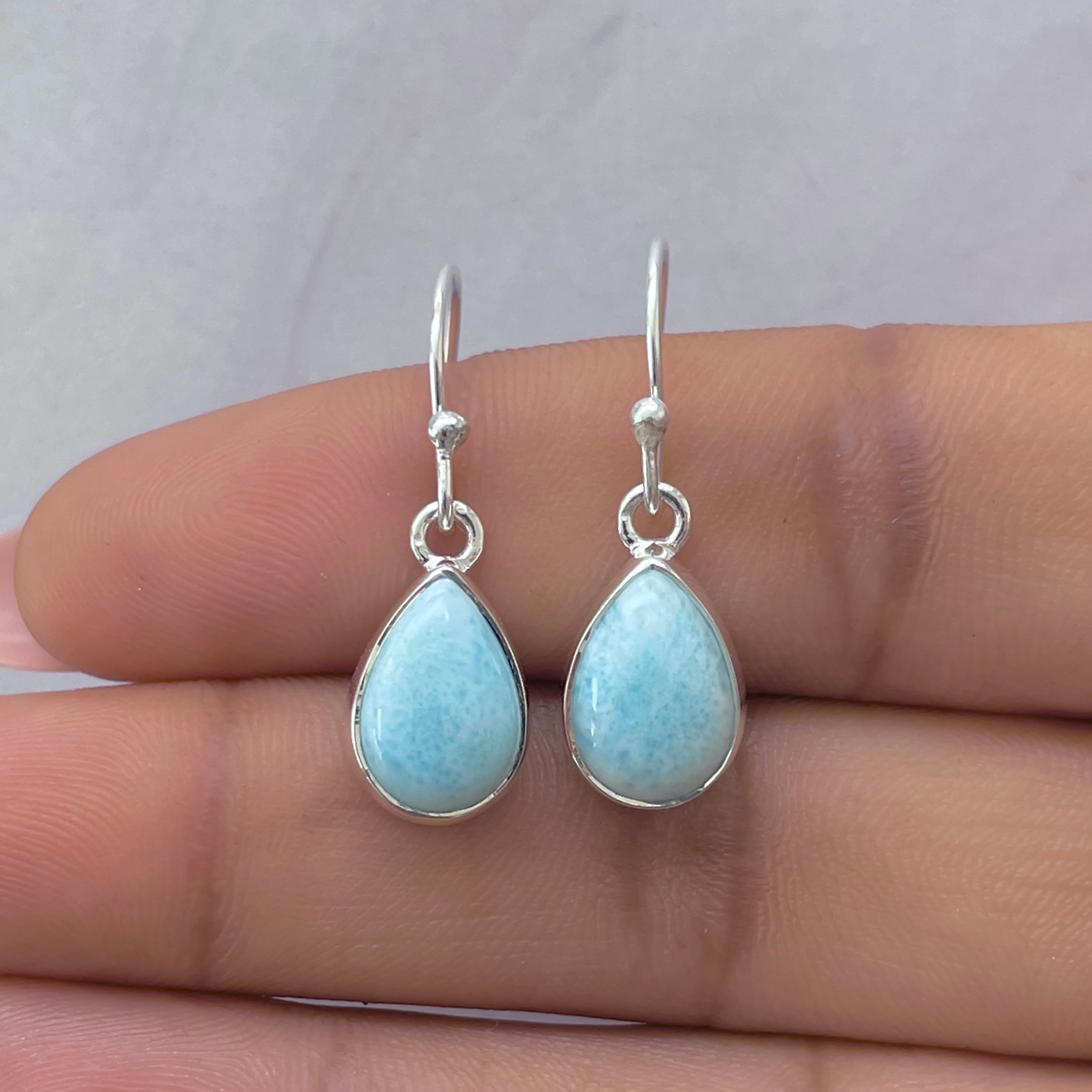 Larimar Earring-(LAR-E-3712.)