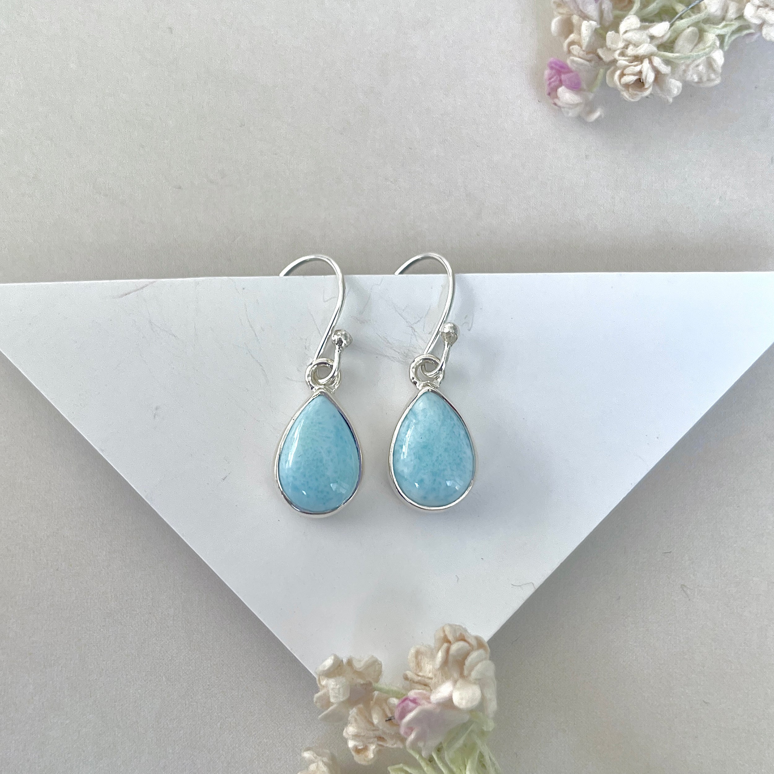 Larimar Earring-(LAR-E-3712.)