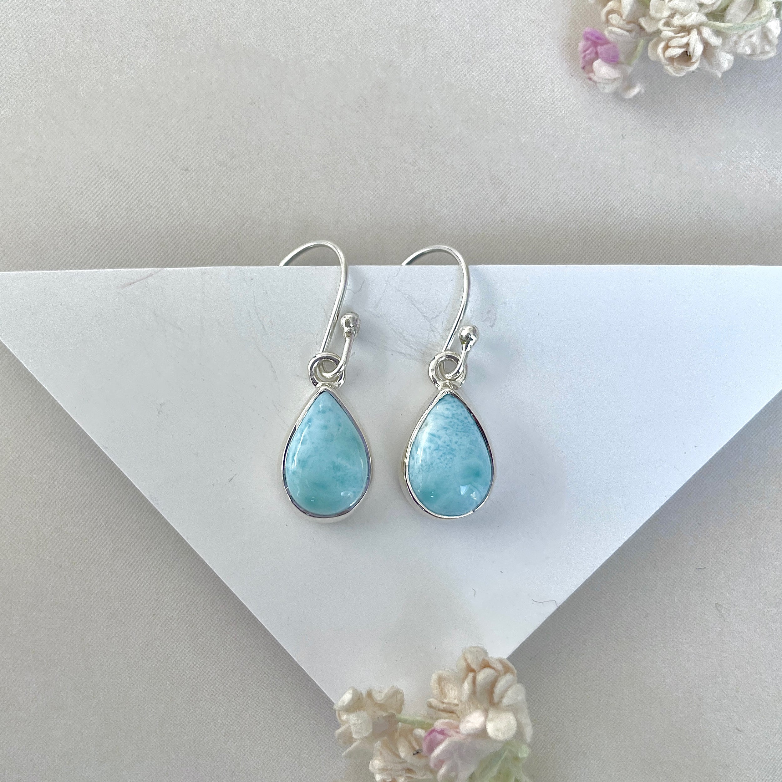 Larimar Earring-(LAR-E-3713.)