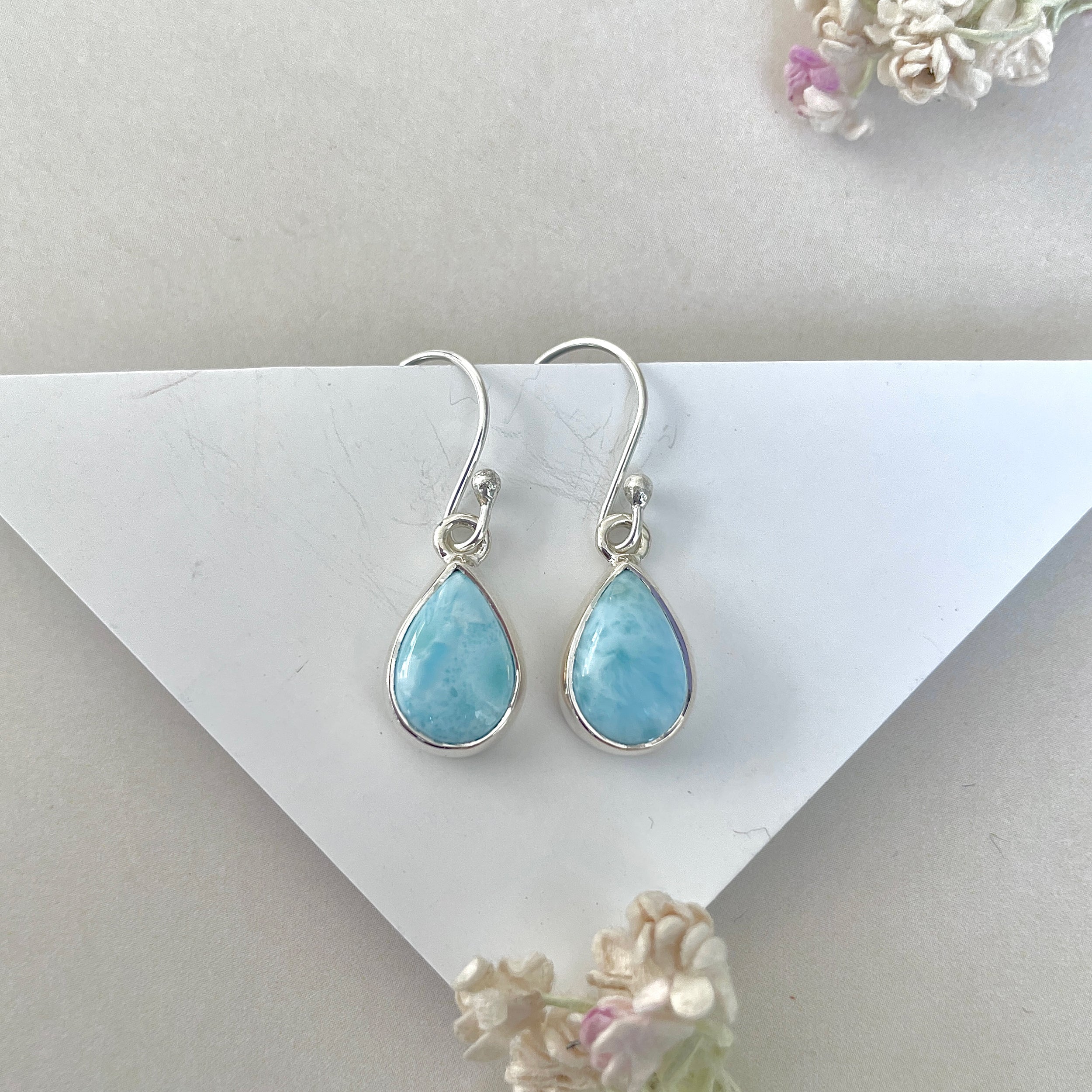 Larimar Earring-(LAR-E-3714.)